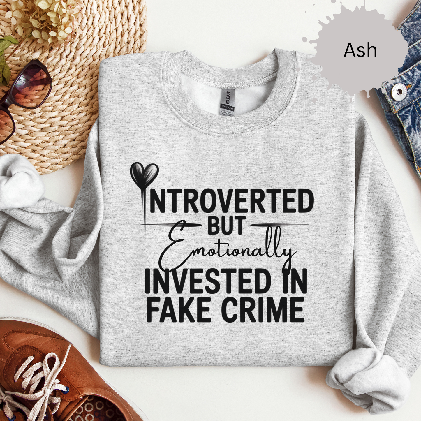 Introvert True Crime Crewneck