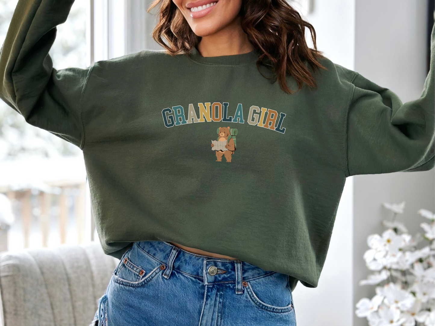 Granola Girl Outdoors Hiking Sweatshirt