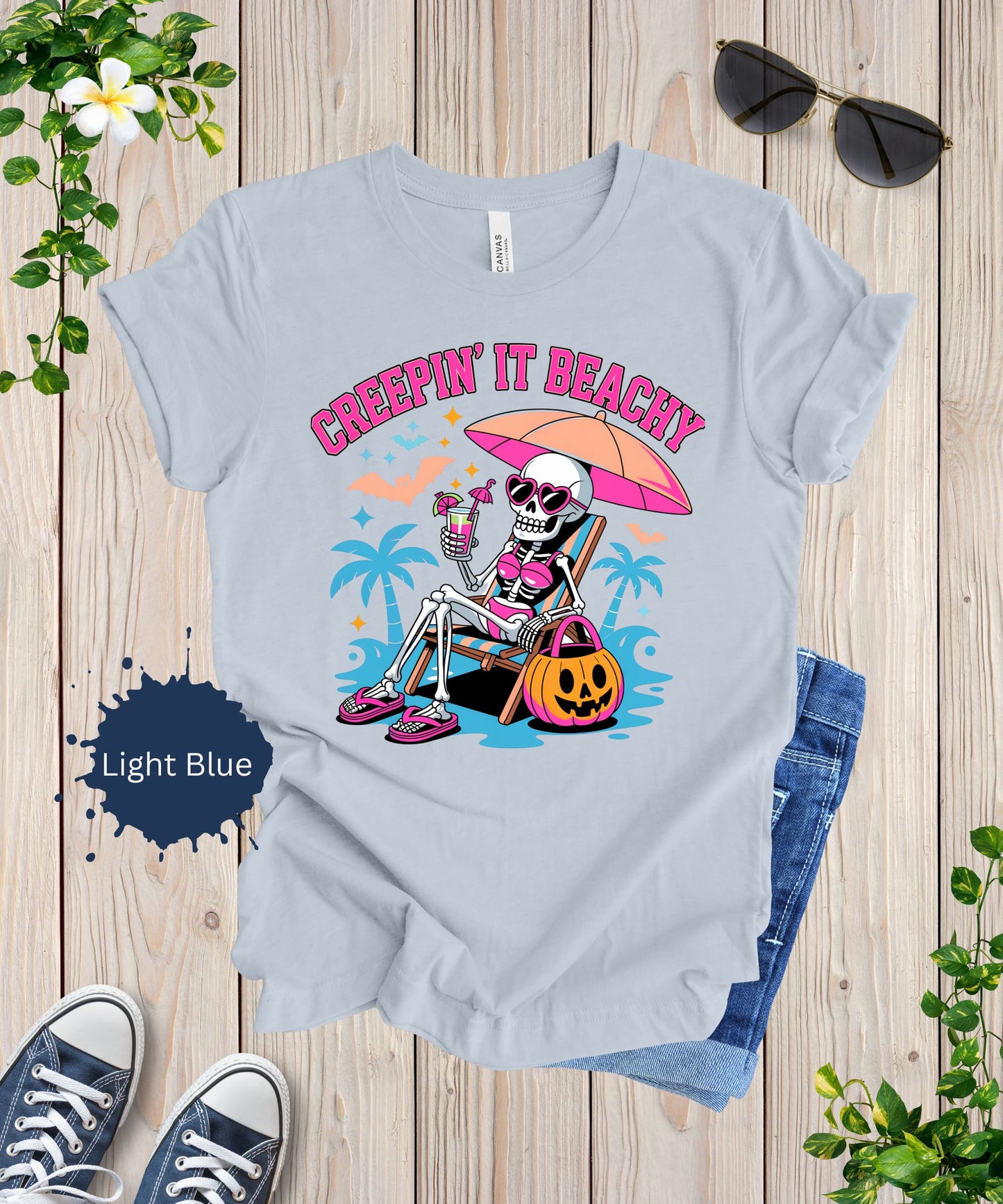 Creepin’ It Beachy Skeleton Tee