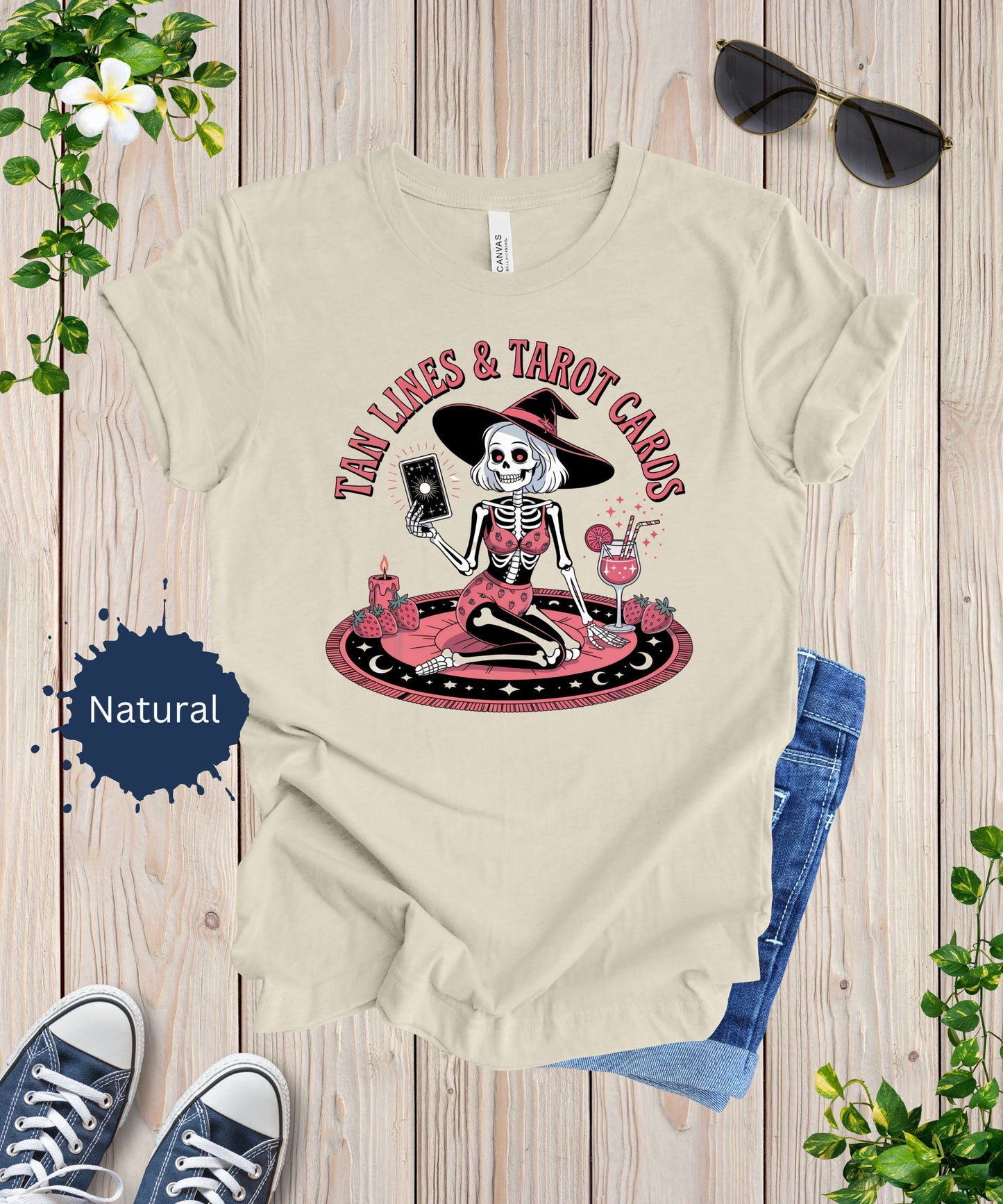 Summer Tarot Skeleton Shirt