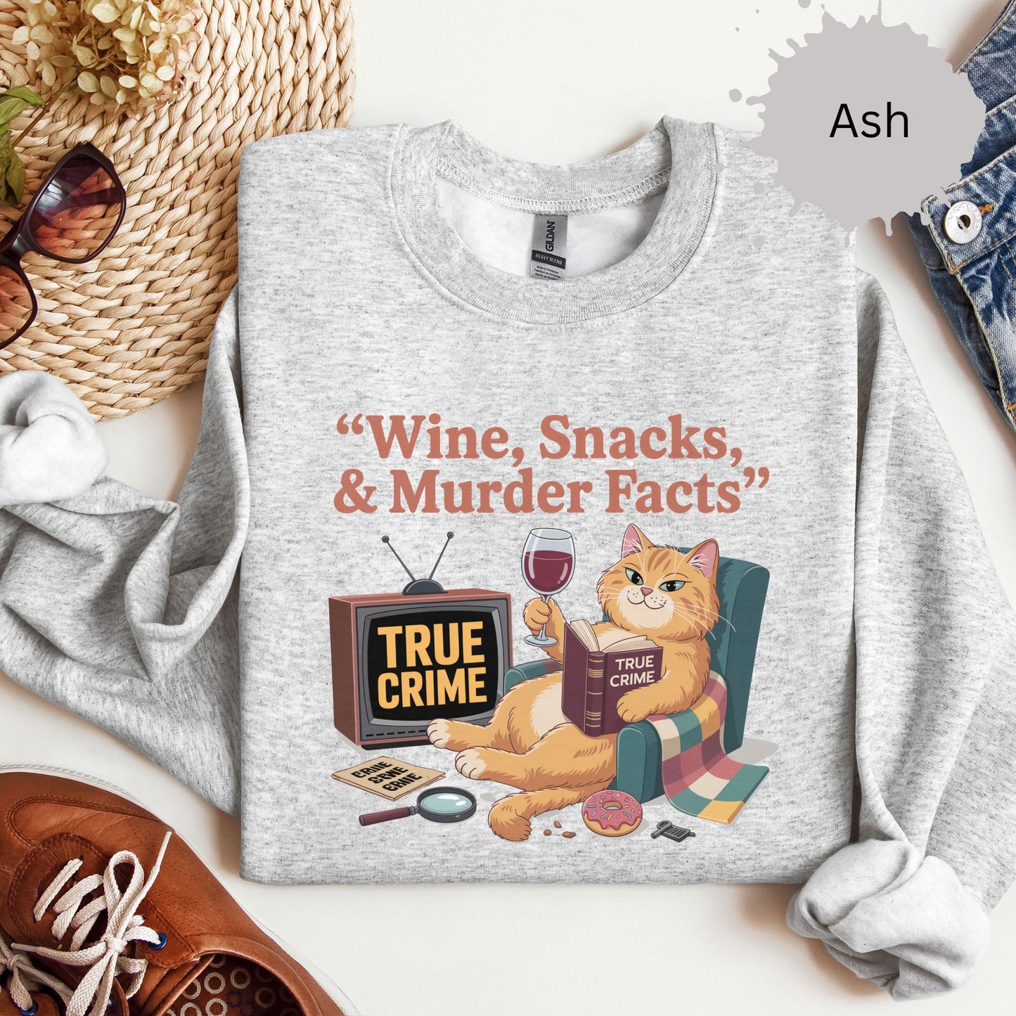 True Crimes & Whiskers Crewneck