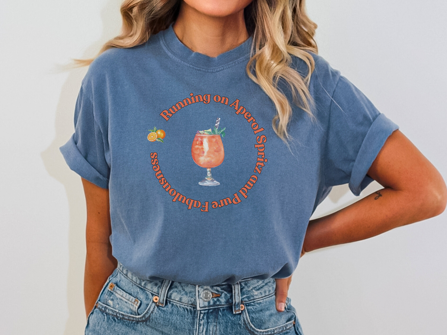 Aperol Spritz Sassy Short-Sleeved Crewneck TShirt