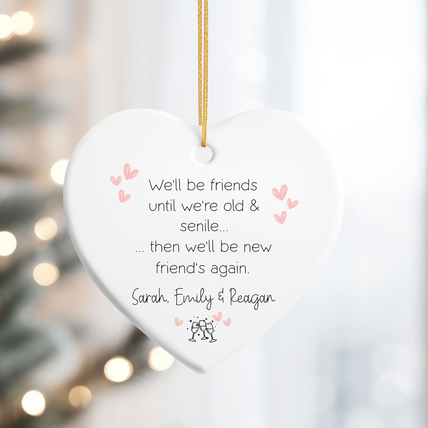 Forever Friends Ceramic Ornament