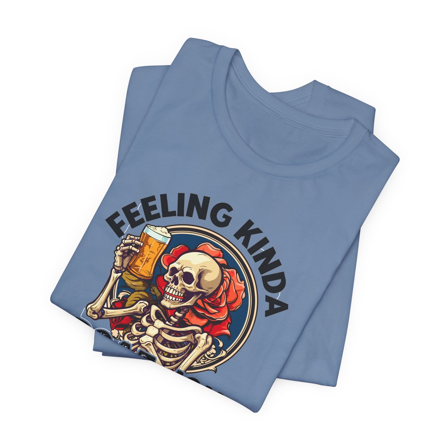 Feeling Kinda IDGAFish Skeleton T-Shirt