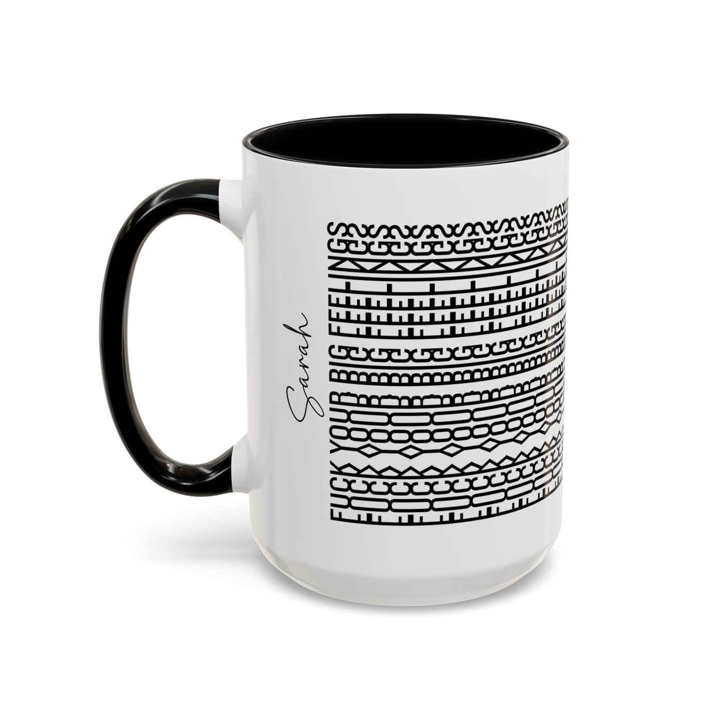 F**k Your Big Feelings – Hidden Message Mug (Black Text)