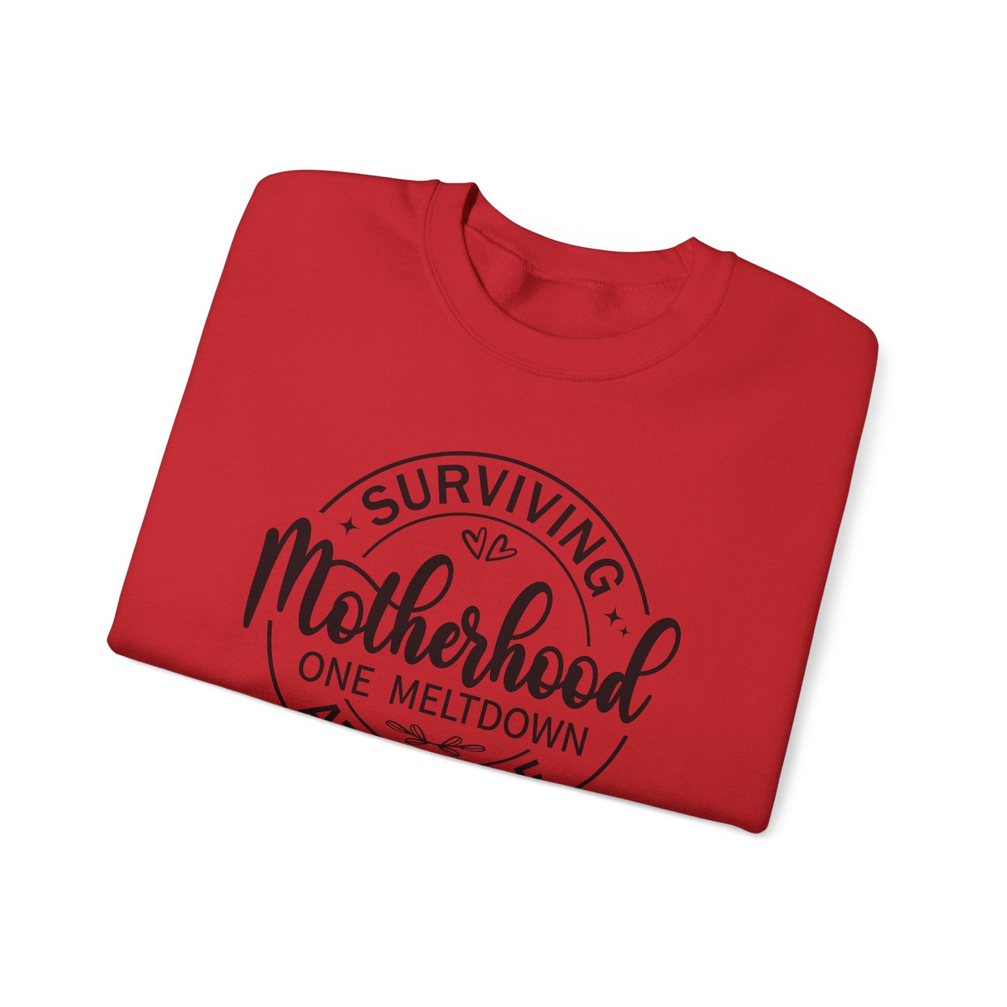 Motherhood Meltdown Survivor Crewneck Sweatshirt