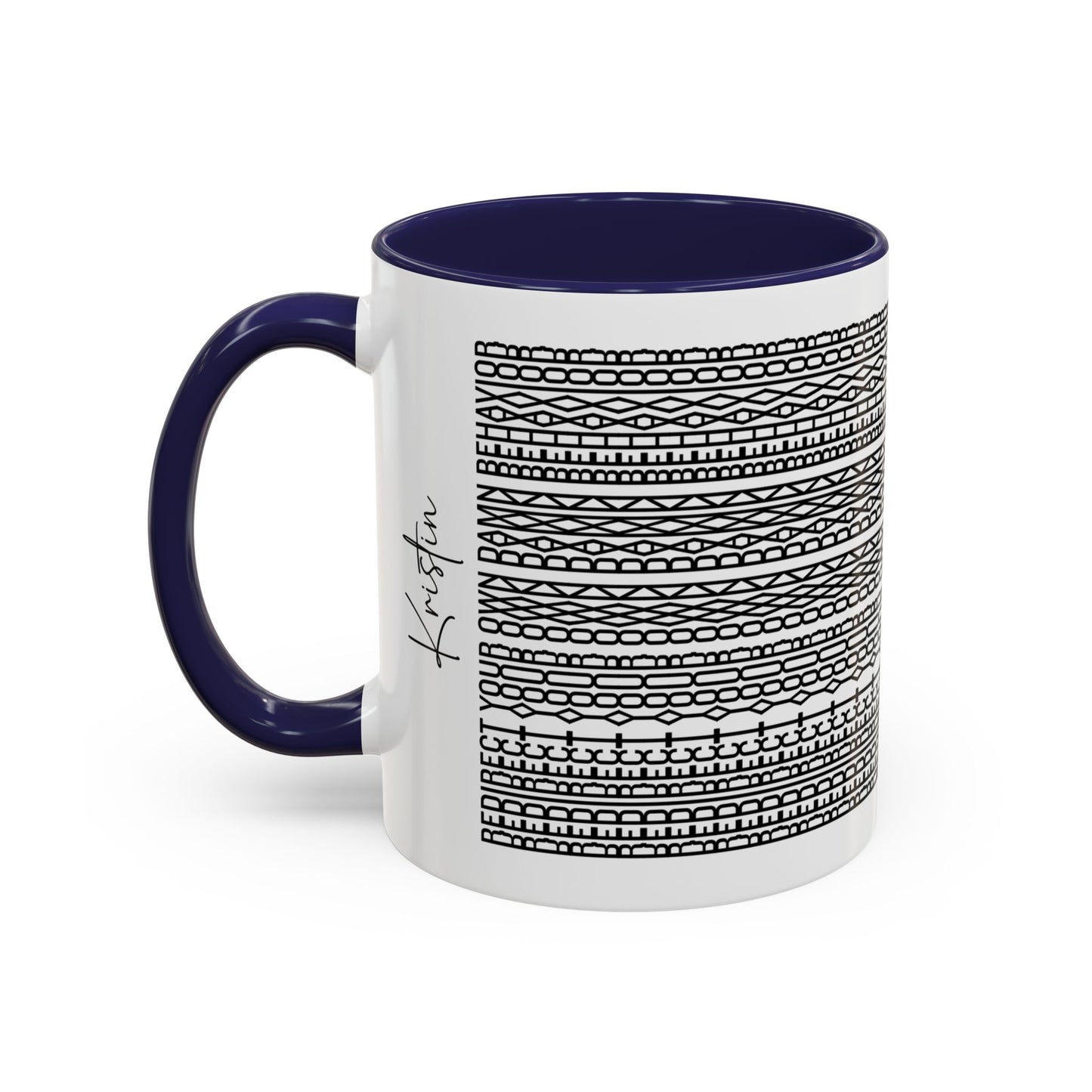 Redirect Your Own Damn Behavior – Hidden Message Mug (Black Text)