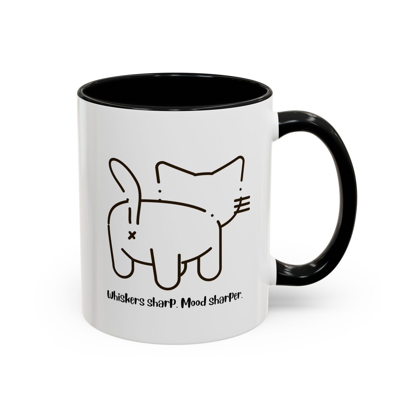 Attitude with Whiskers Accent Mug
