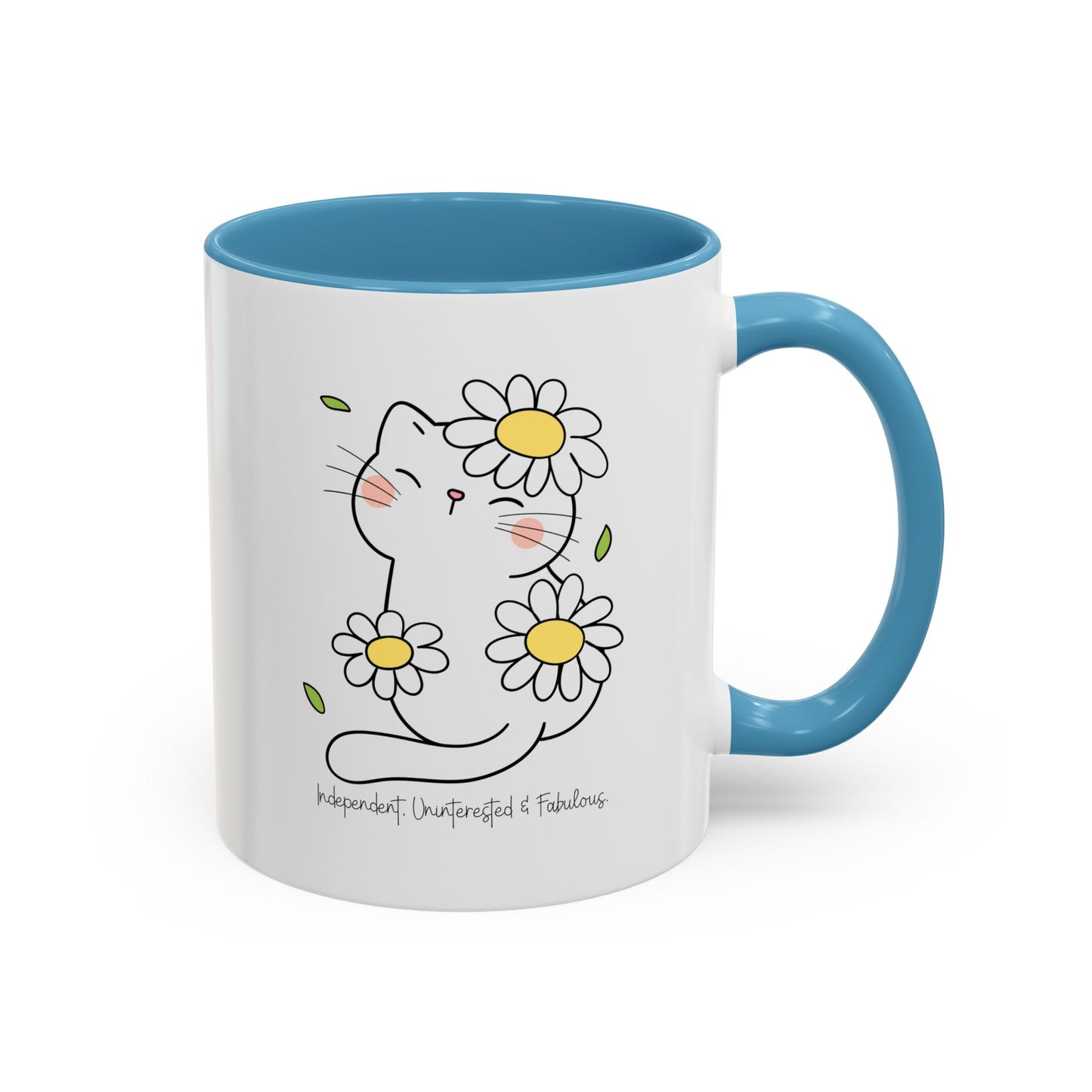 Too Cool to Care Accent Mug