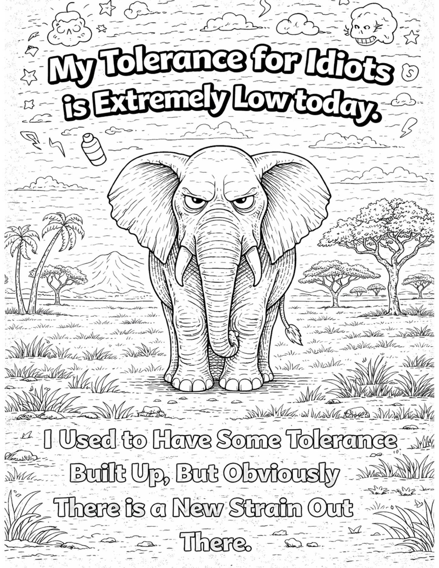 Sarcastic Adult Animal Coloring Pages - Volume 4