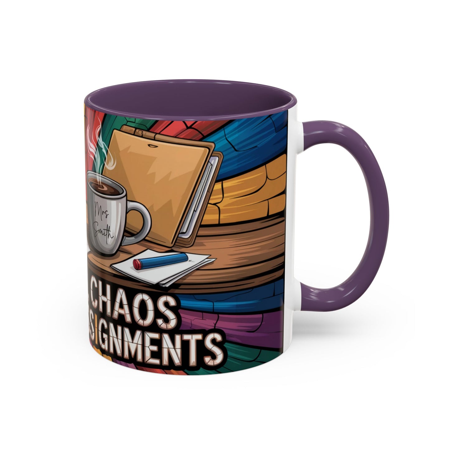 Personalized Teacher Chaos Coffee Mug