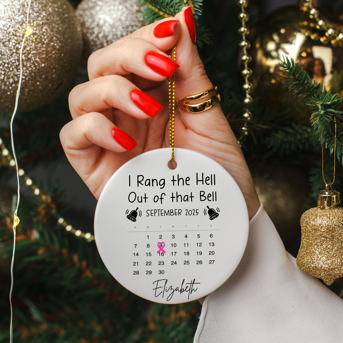 I Rang the Hell Out of That Bell – End-of-Cancer Treatment Ornament