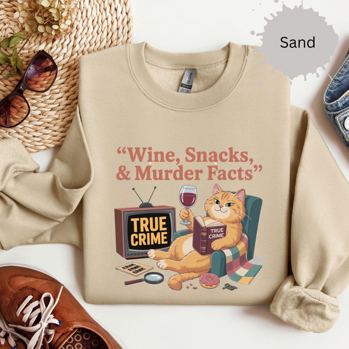 True Crimes & Whiskers Crewneck