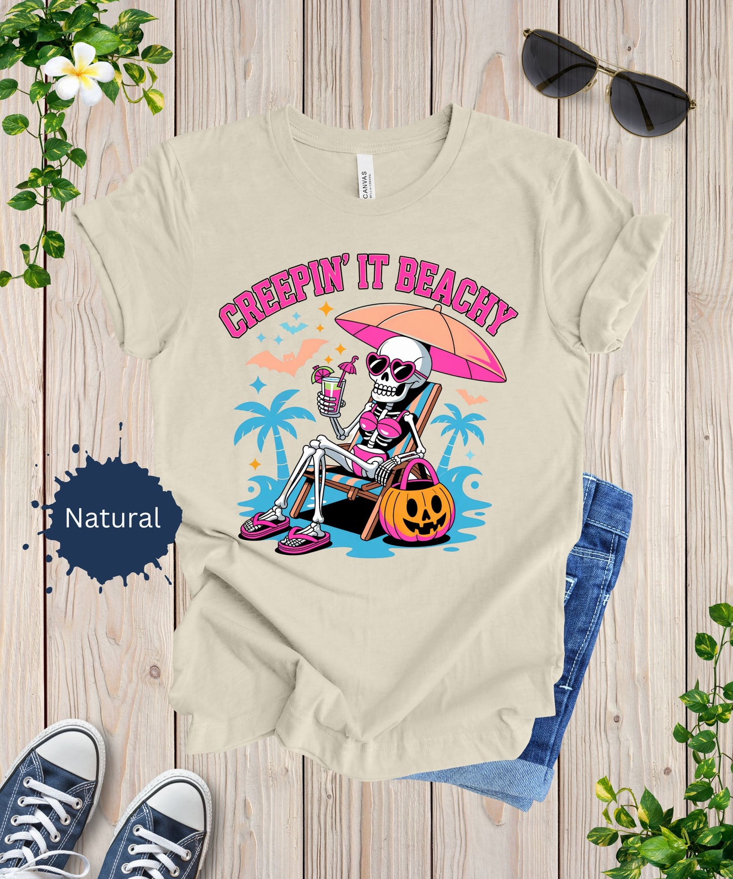 Creepin’ It Beachy Skeleton Tee