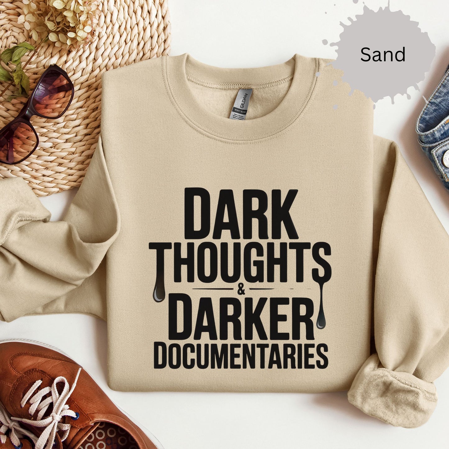 Dark Thoughts True Crime Crewneck