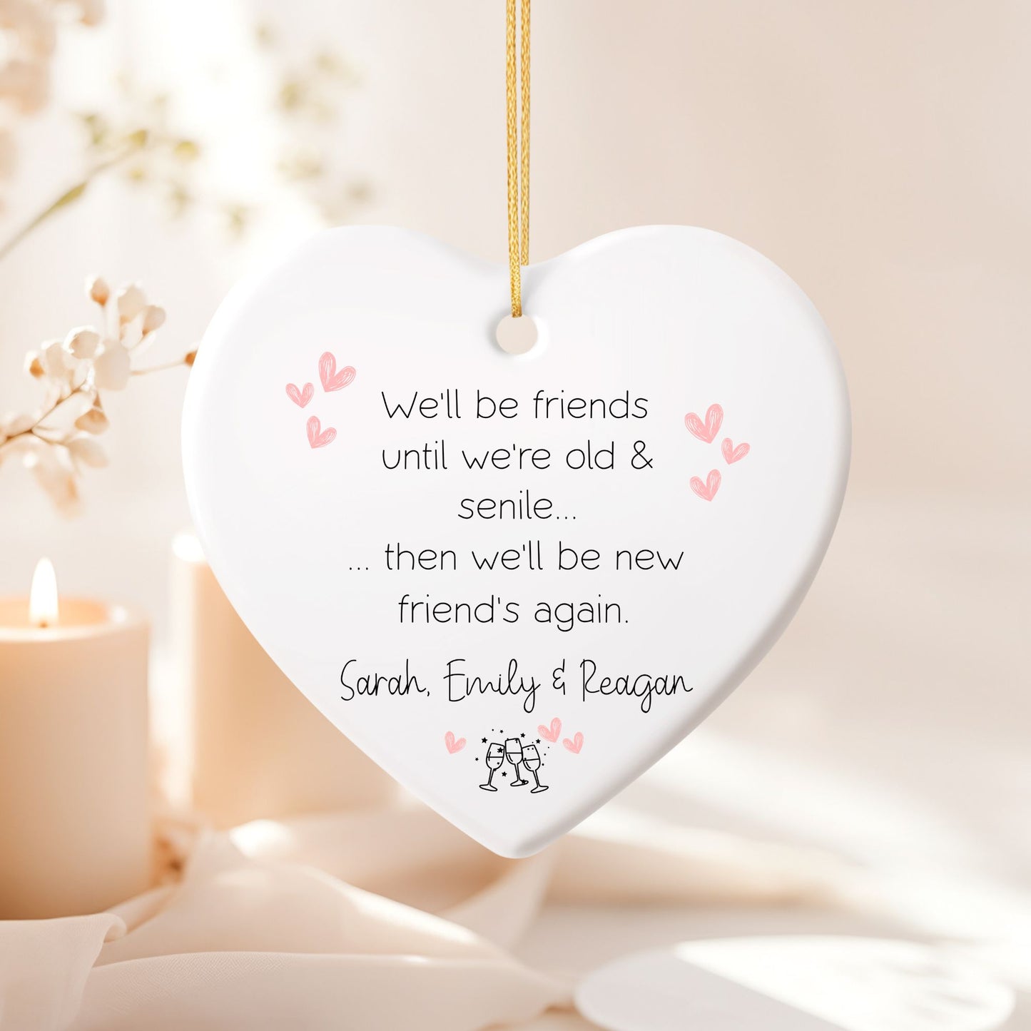 Forever Friends Ceramic Ornament