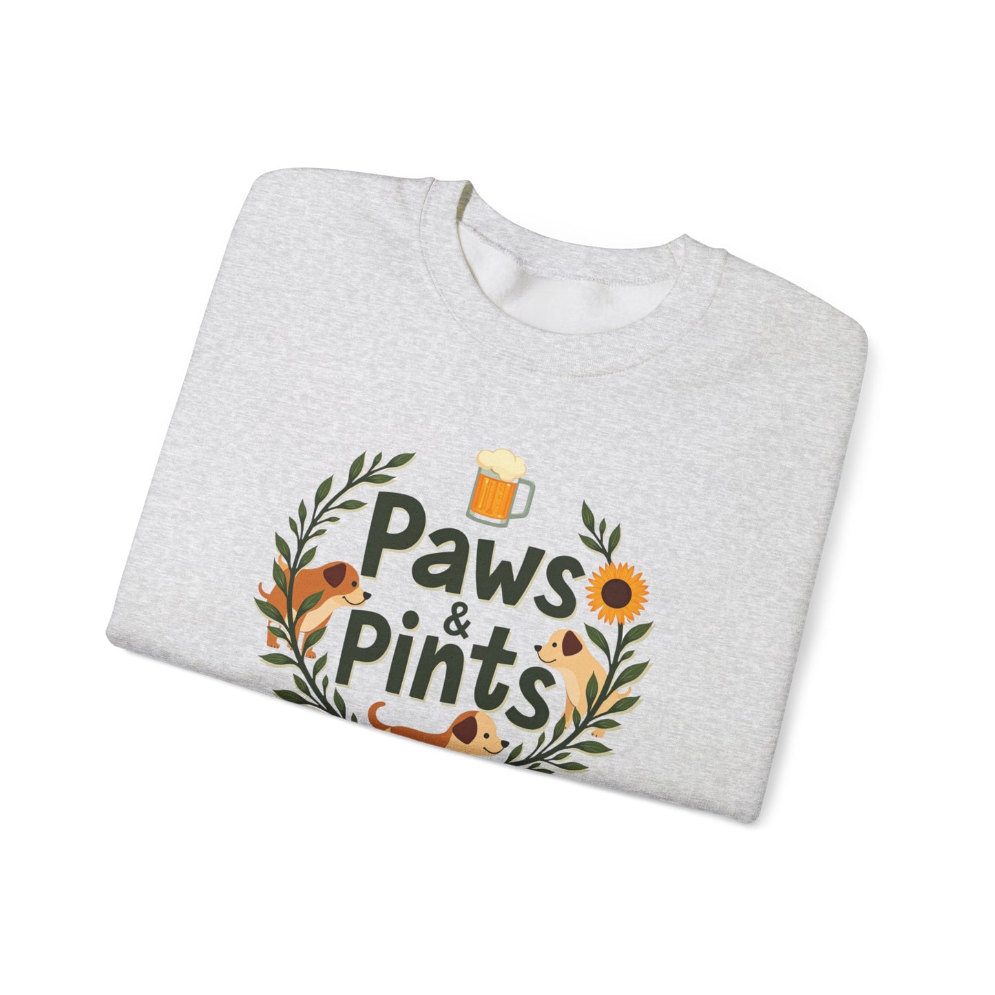 Paws and Pints time Crewneck Sweatshirt