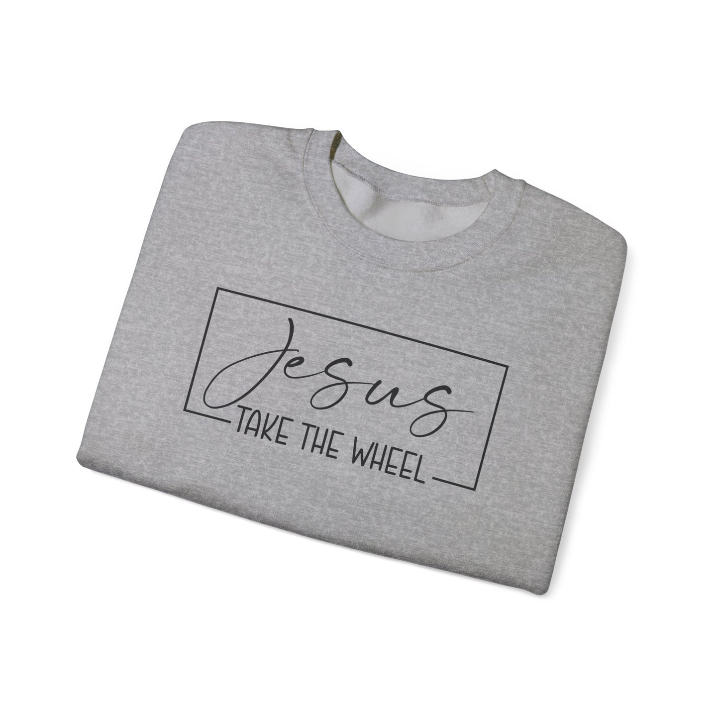 Jesus Take the Wheel Crewneck Sweatshirt