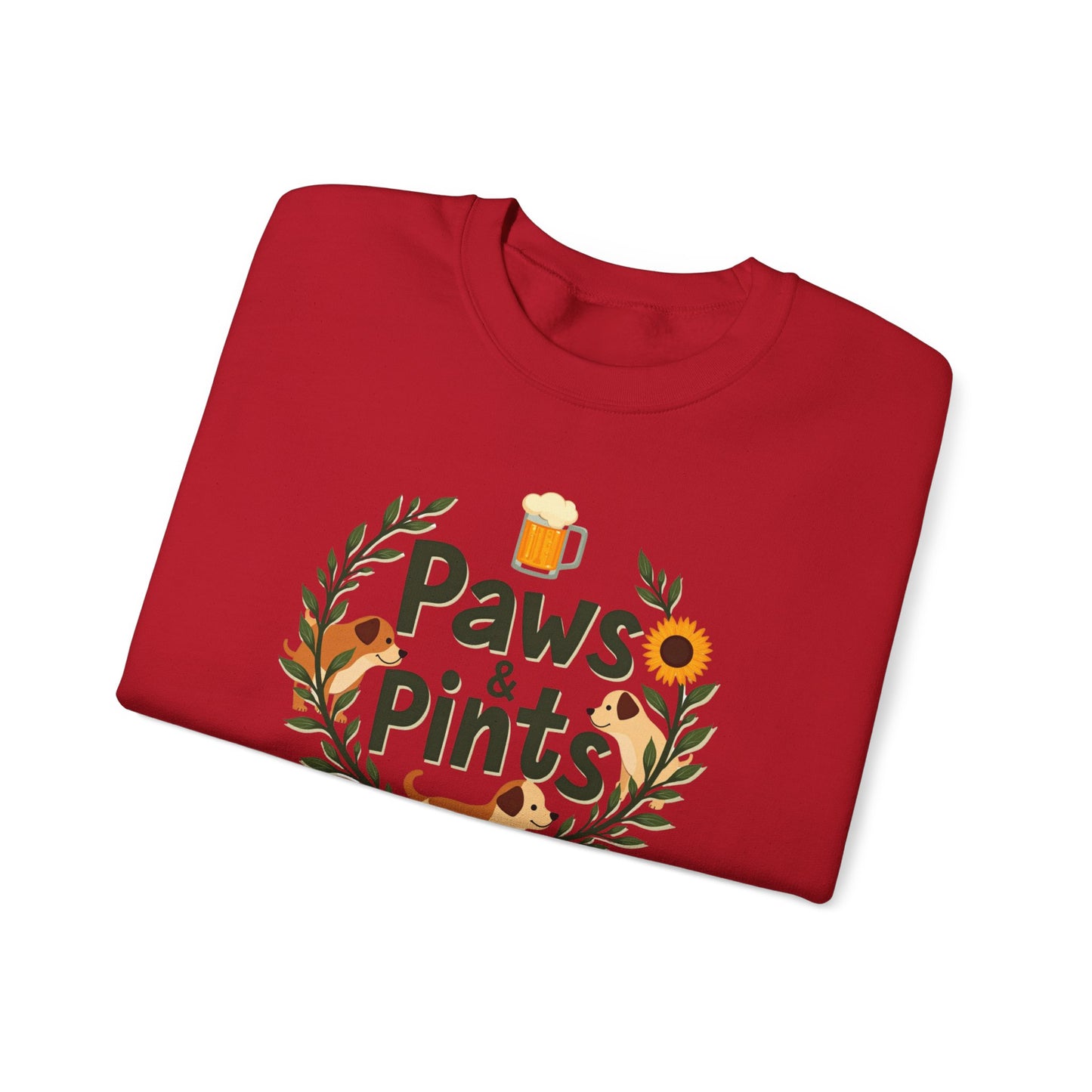 Paws and Pints time Crewneck Sweatshirt