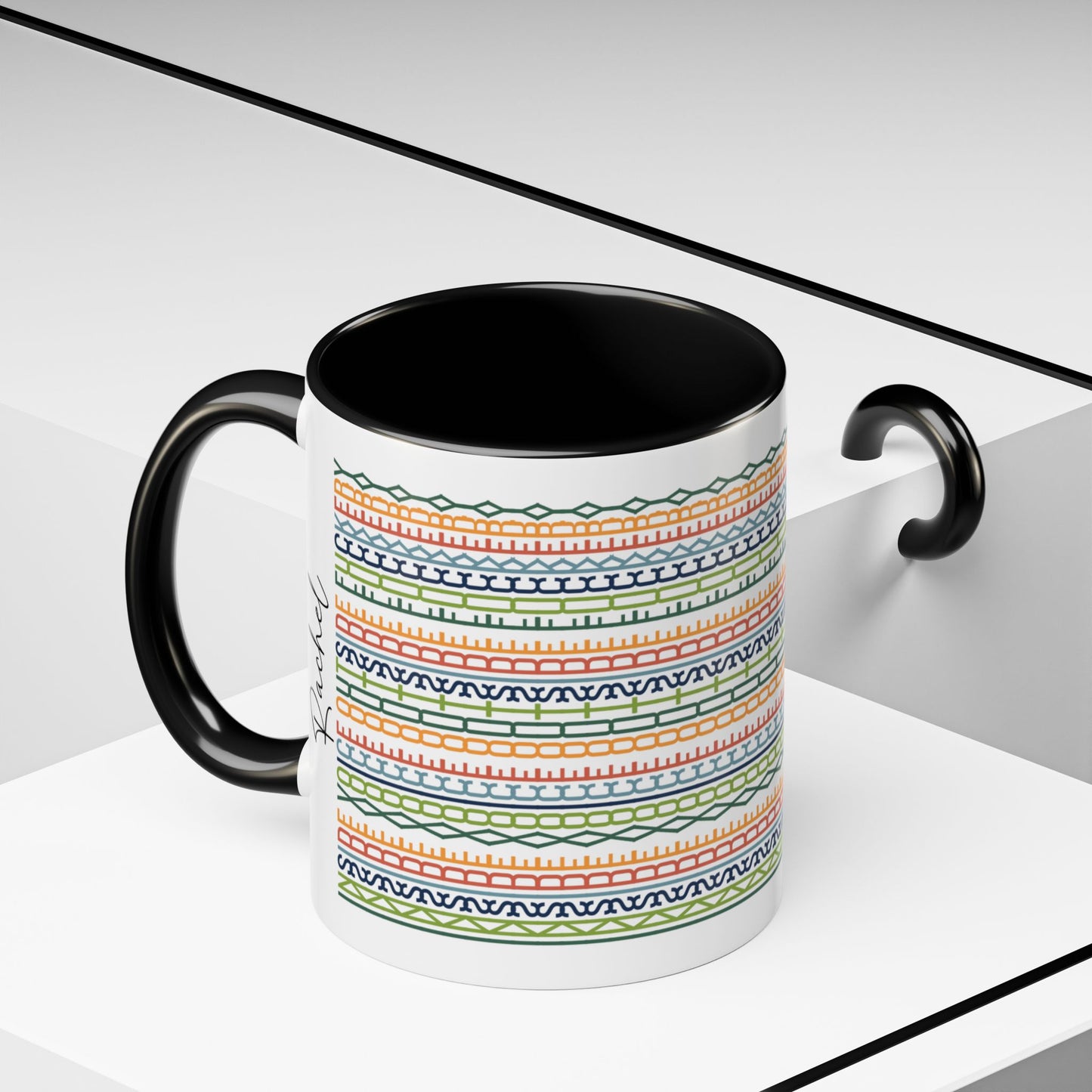 Inside Voice, Outside F**kery – Hidden Message Mug (Colorful Text)
