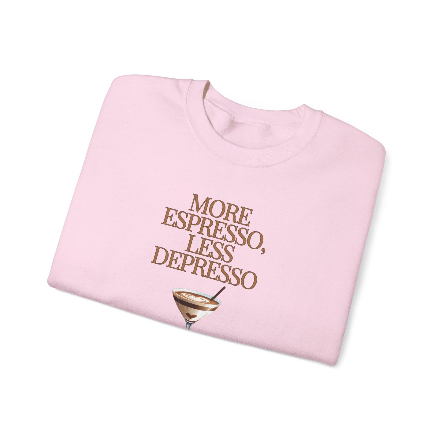 More Espresso Less Depresso Crewneck Sweatshirt