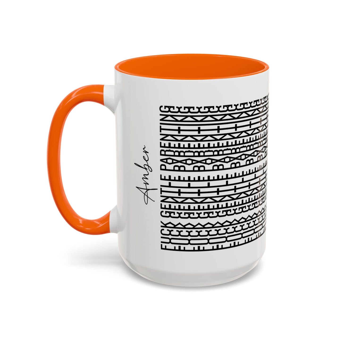 F**k Gentle Parenting – Hidden Message Mug (Black Text)
