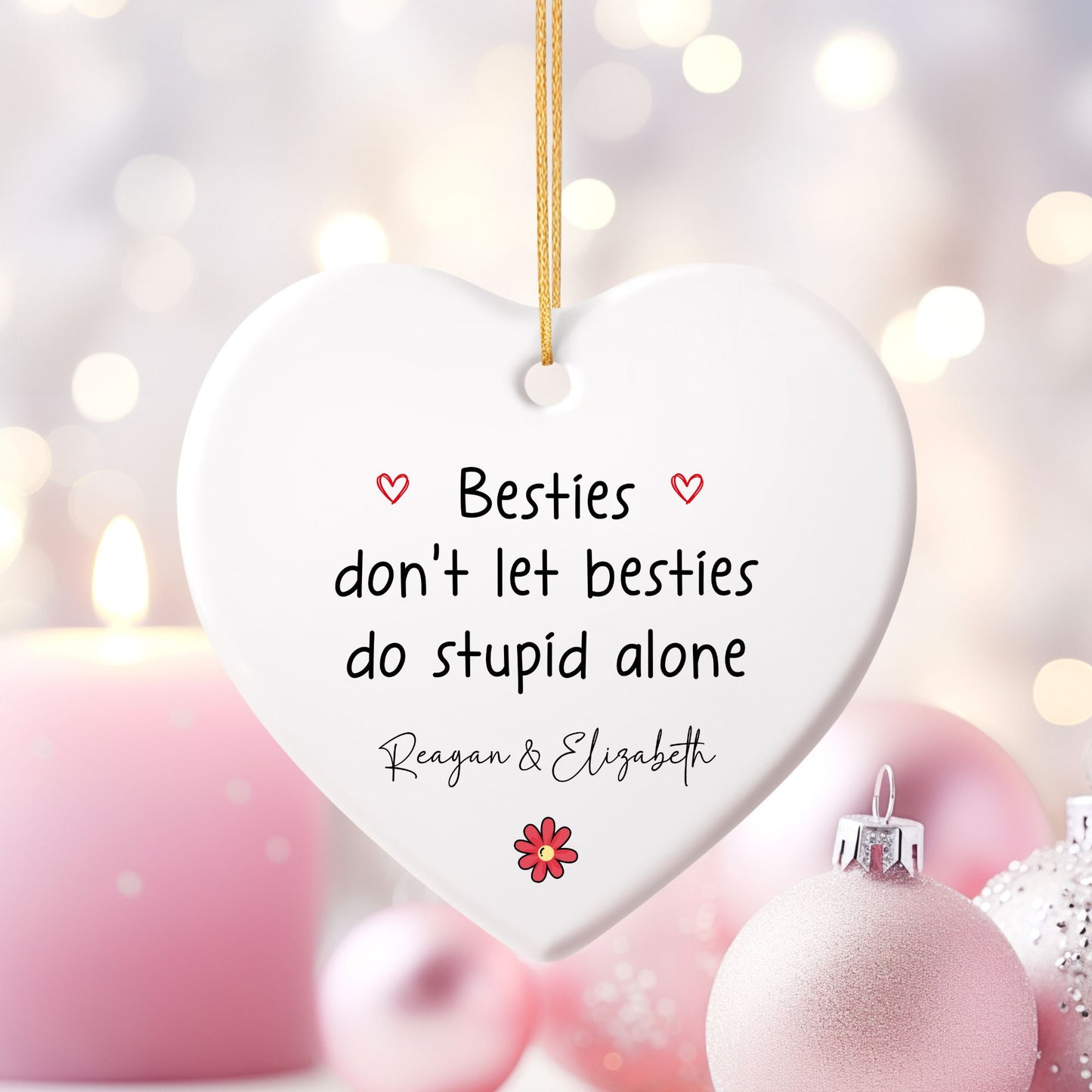 Partners in Stupid Ceramic Ornament