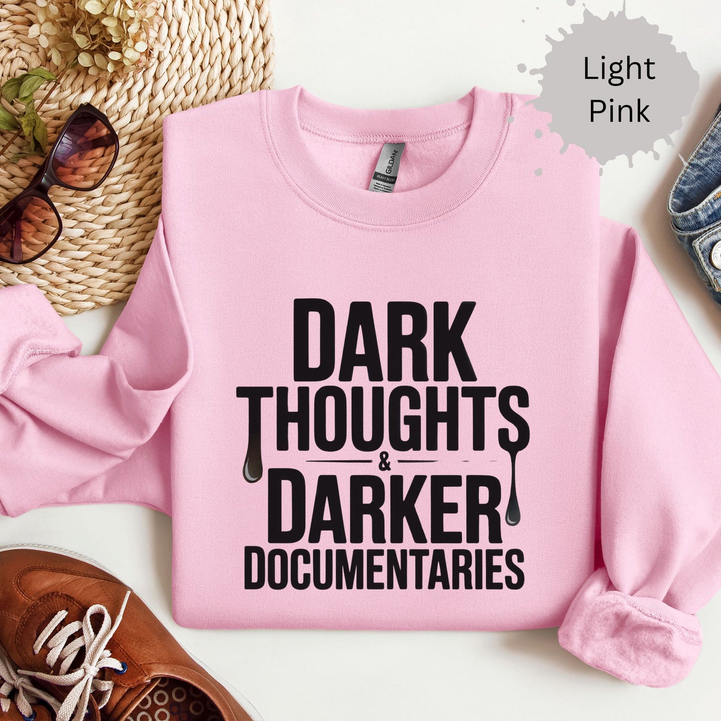 Dark Thoughts True Crime Crewneck