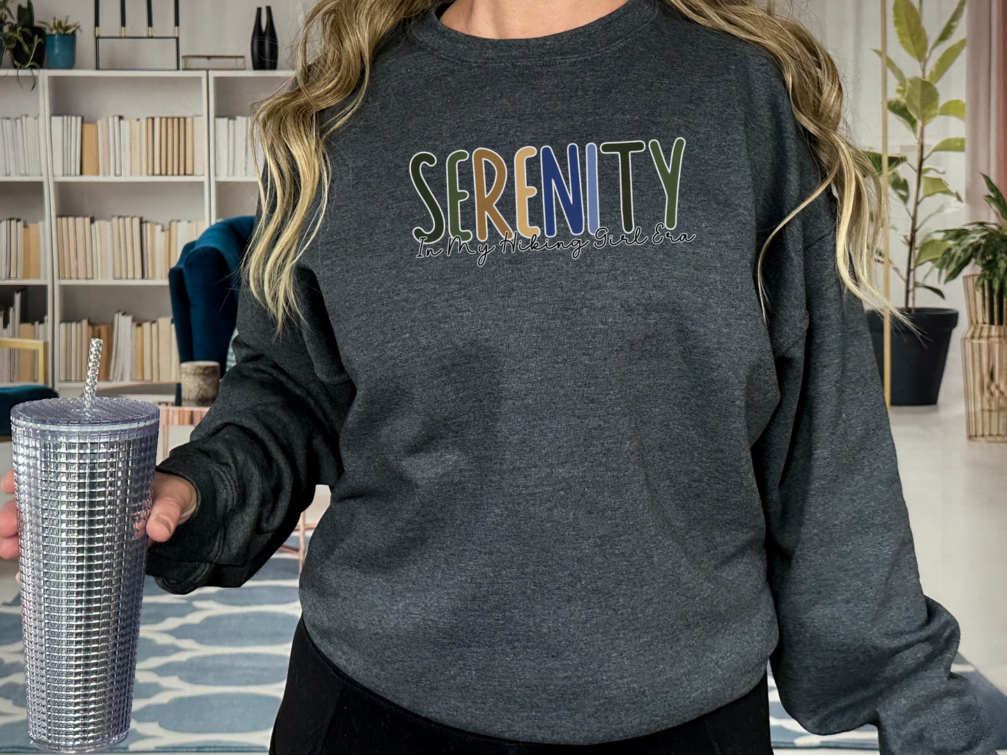 Serenity, In My Hiking Girl Era, Pullover Crewneck Sweatshirt