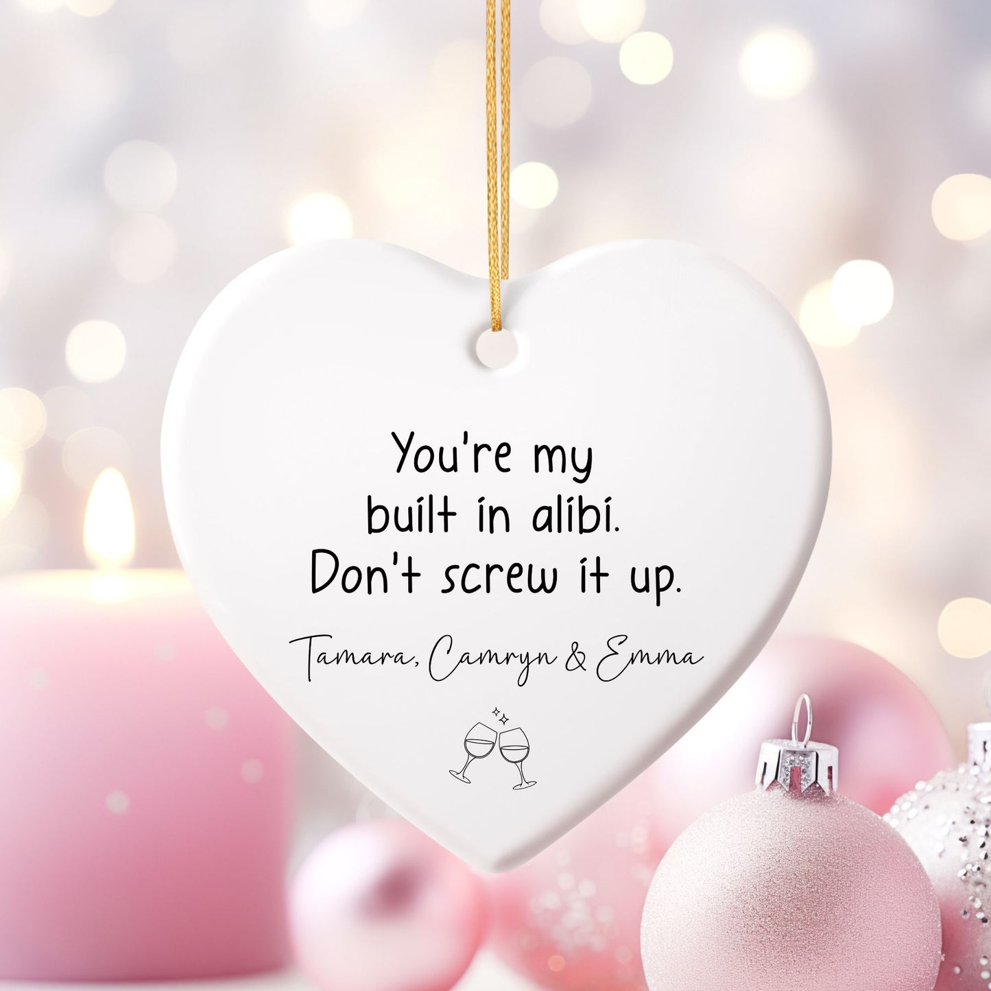 Built in Alibi Ceramic Ornament