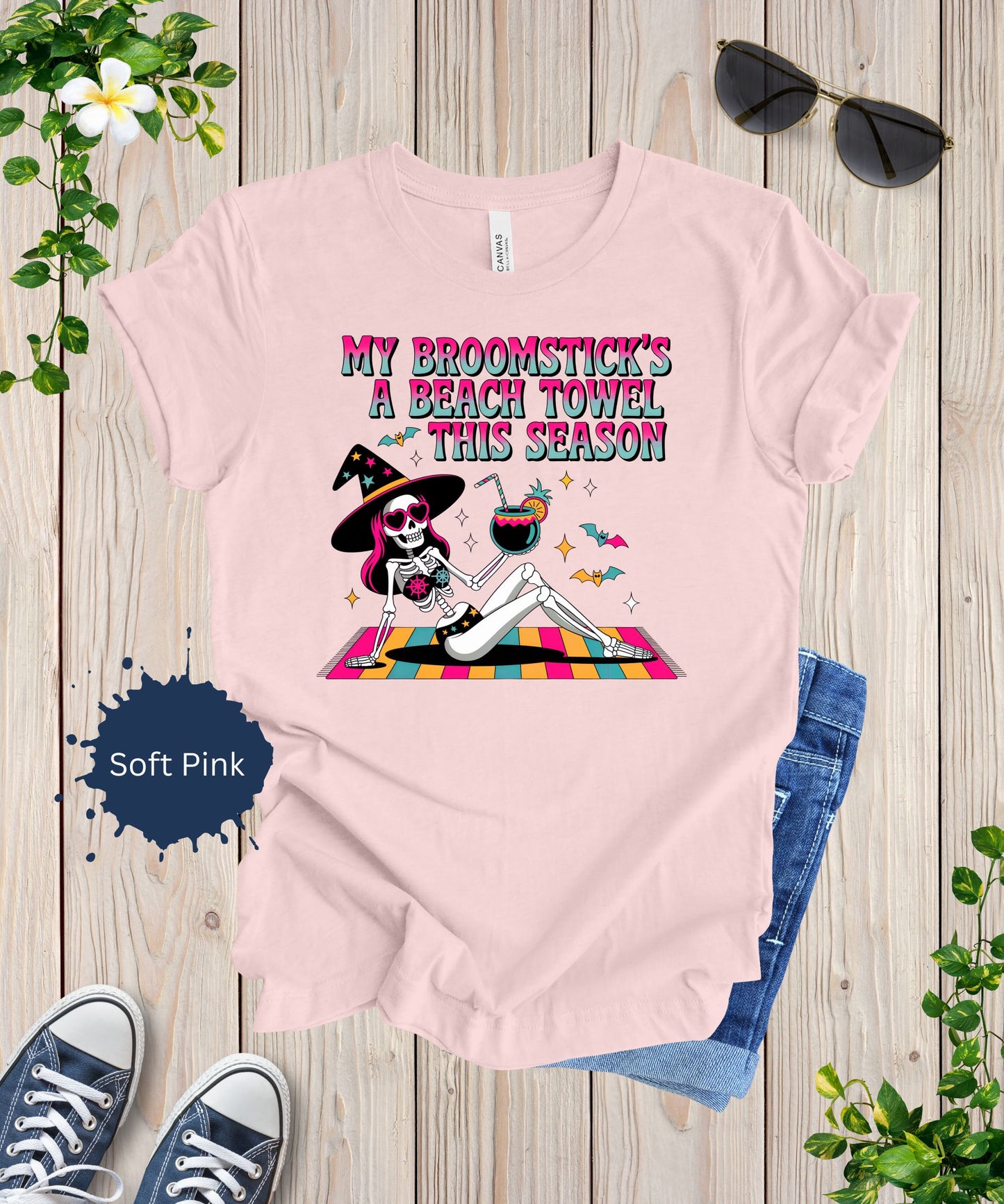 My Broomstick’s a Beach Towel Tee