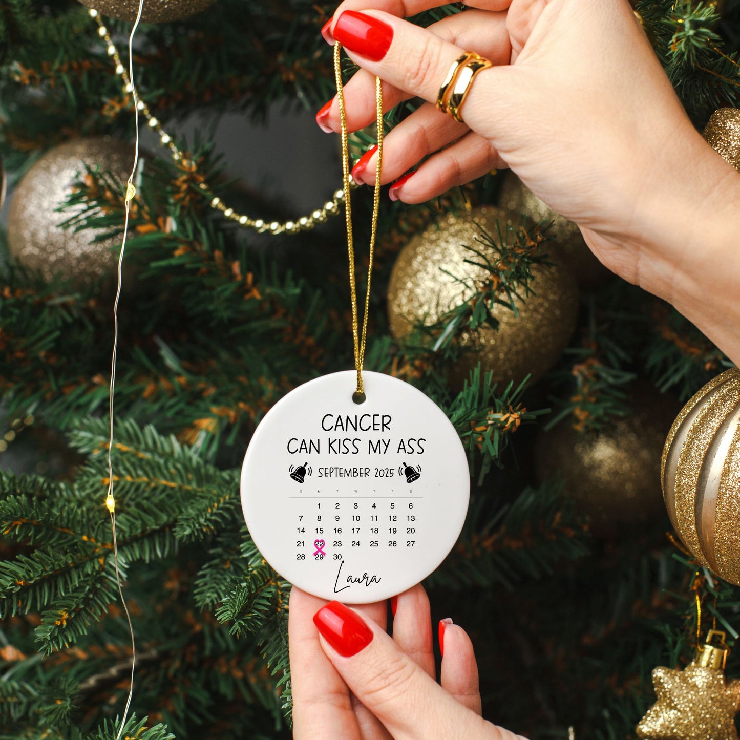 Cancer Can Kiss My Ass – End-of-Treatment Ornament