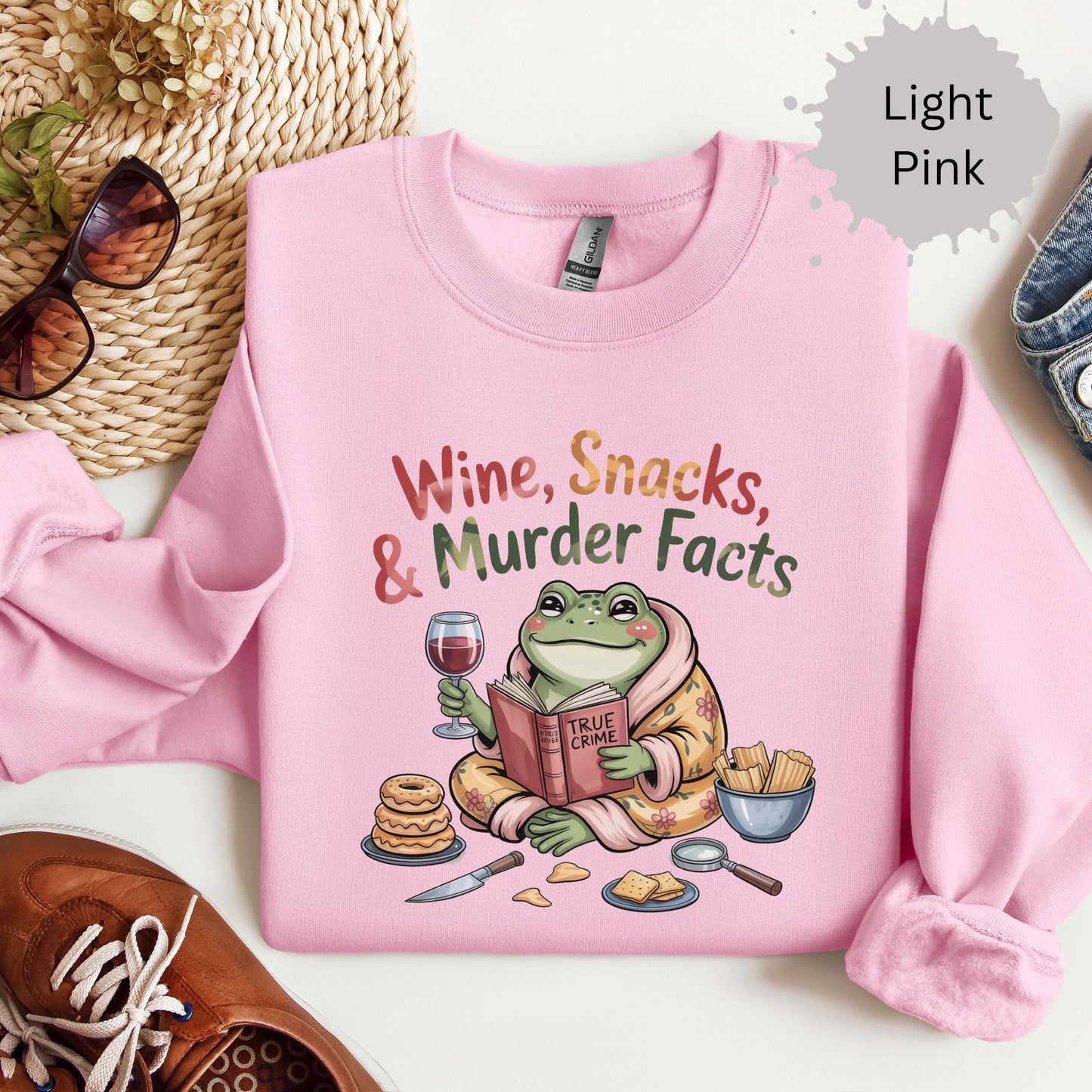 Suspicious Frog True Crime Crewneck