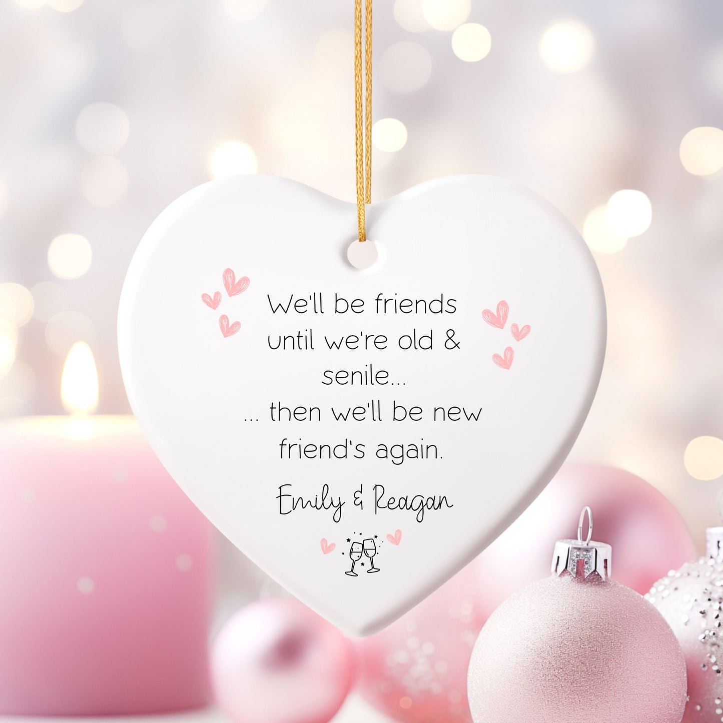 Forever Friends Ceramic Ornament