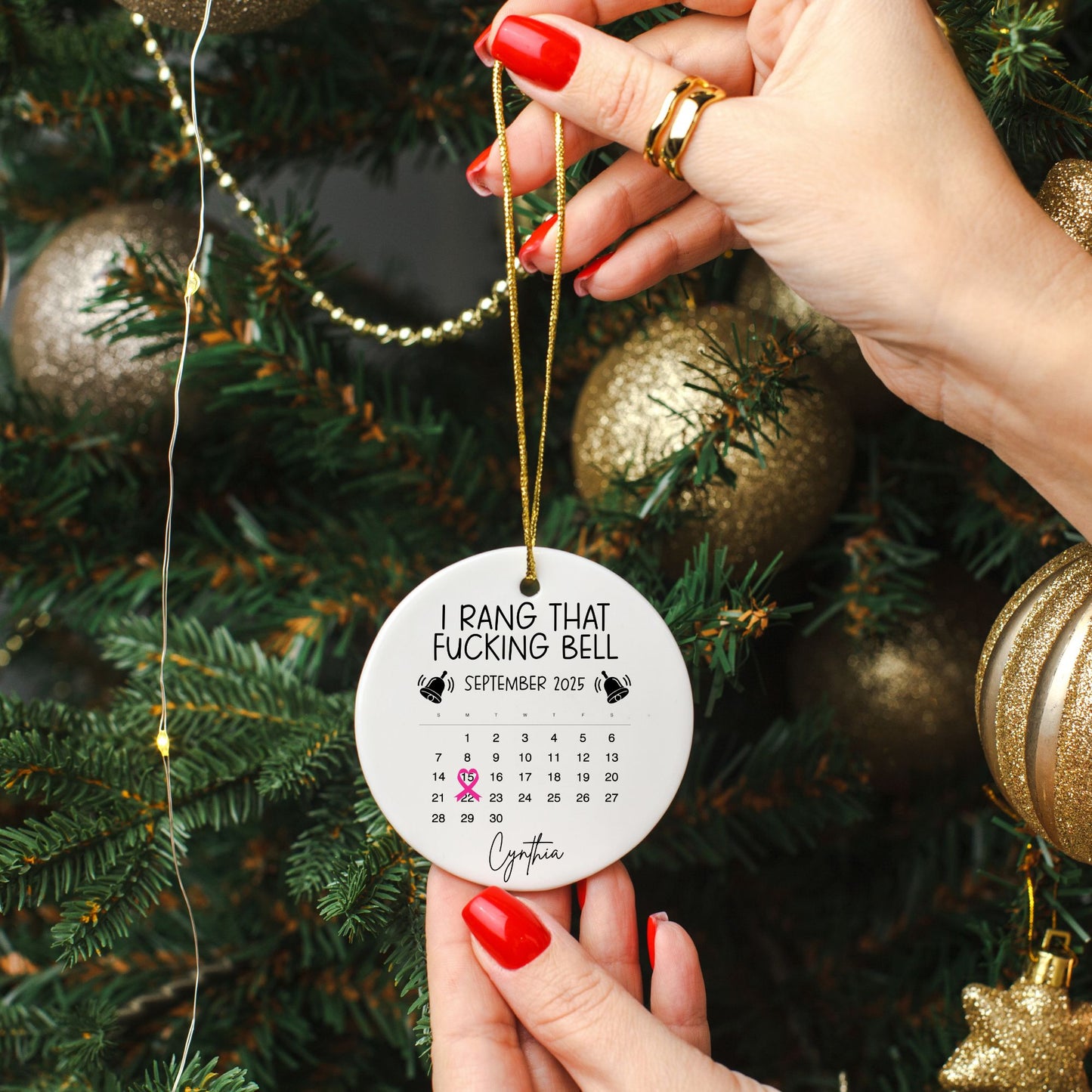 I Rang That F*ing Bell – End-of-Treatment Ornament