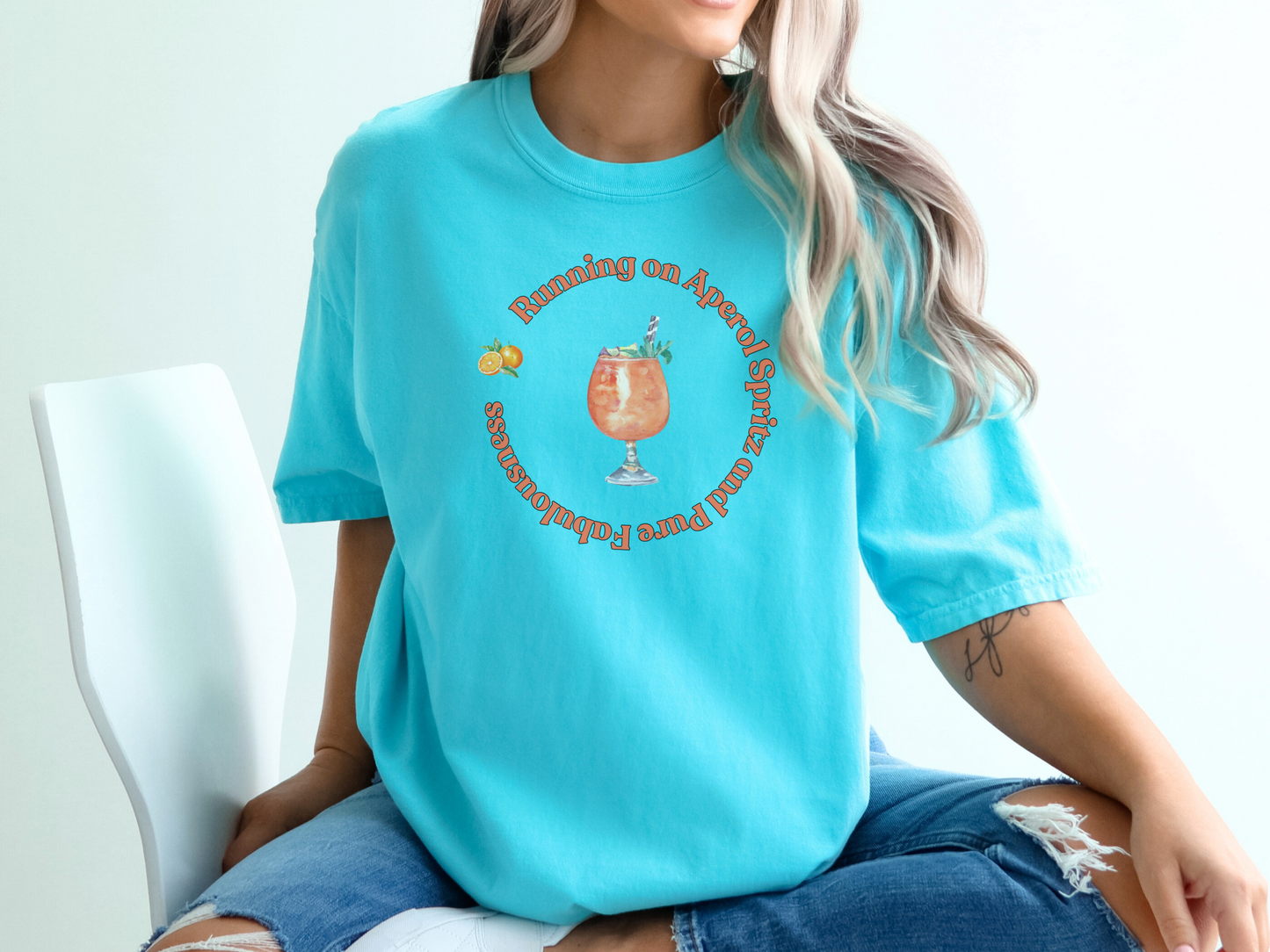 Aperol Spritz Sassy Short-Sleeved Crewneck TShirt