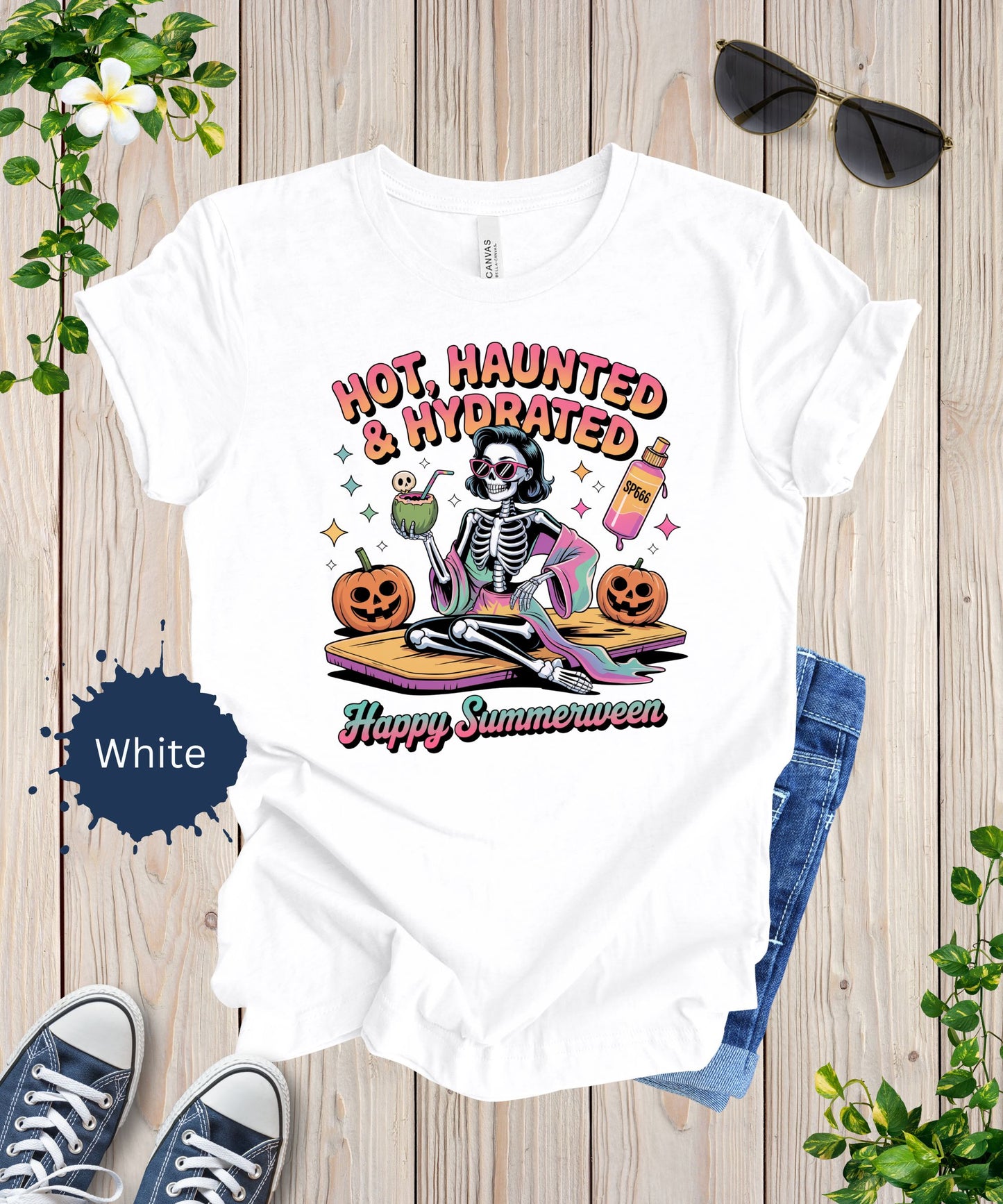 Haunted & Hydrated Spooky Summer Tee
