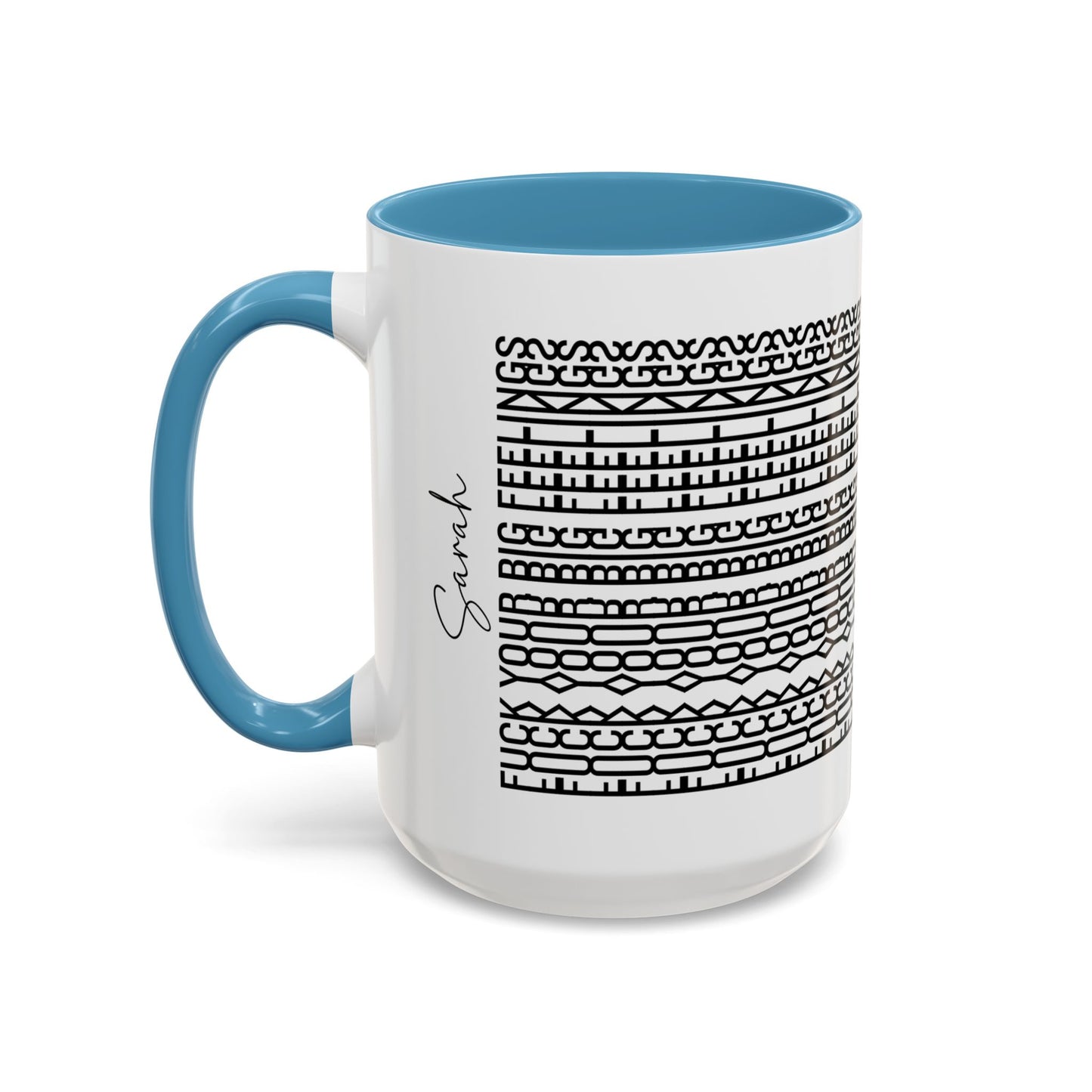 F**k Your Big Feelings – Hidden Message Mug (Black Text)