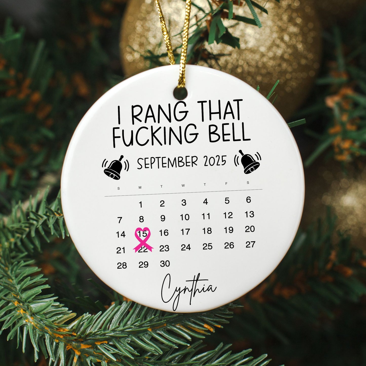 I Rang That F*ing Bell – End-of-Treatment Ornament