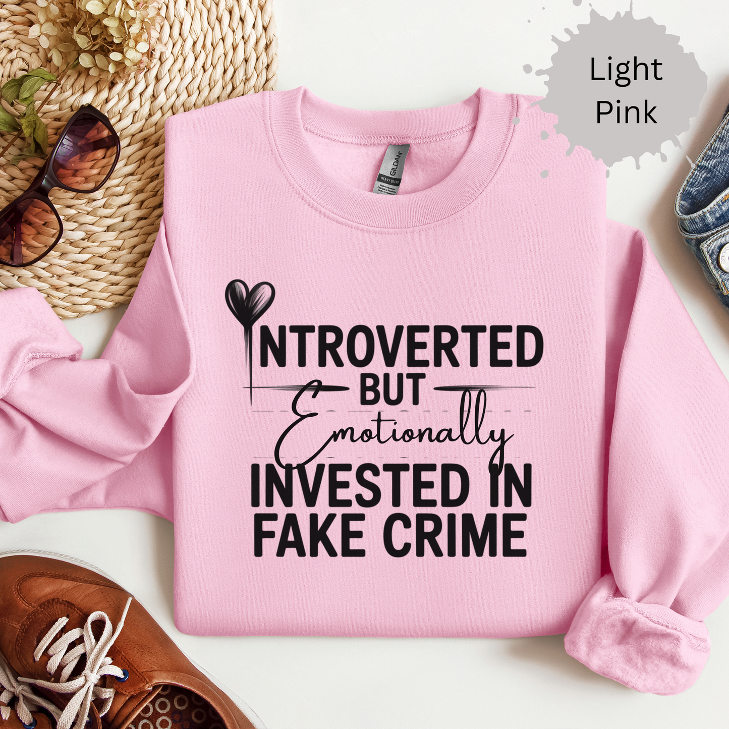 Introvert True Crime Crewneck