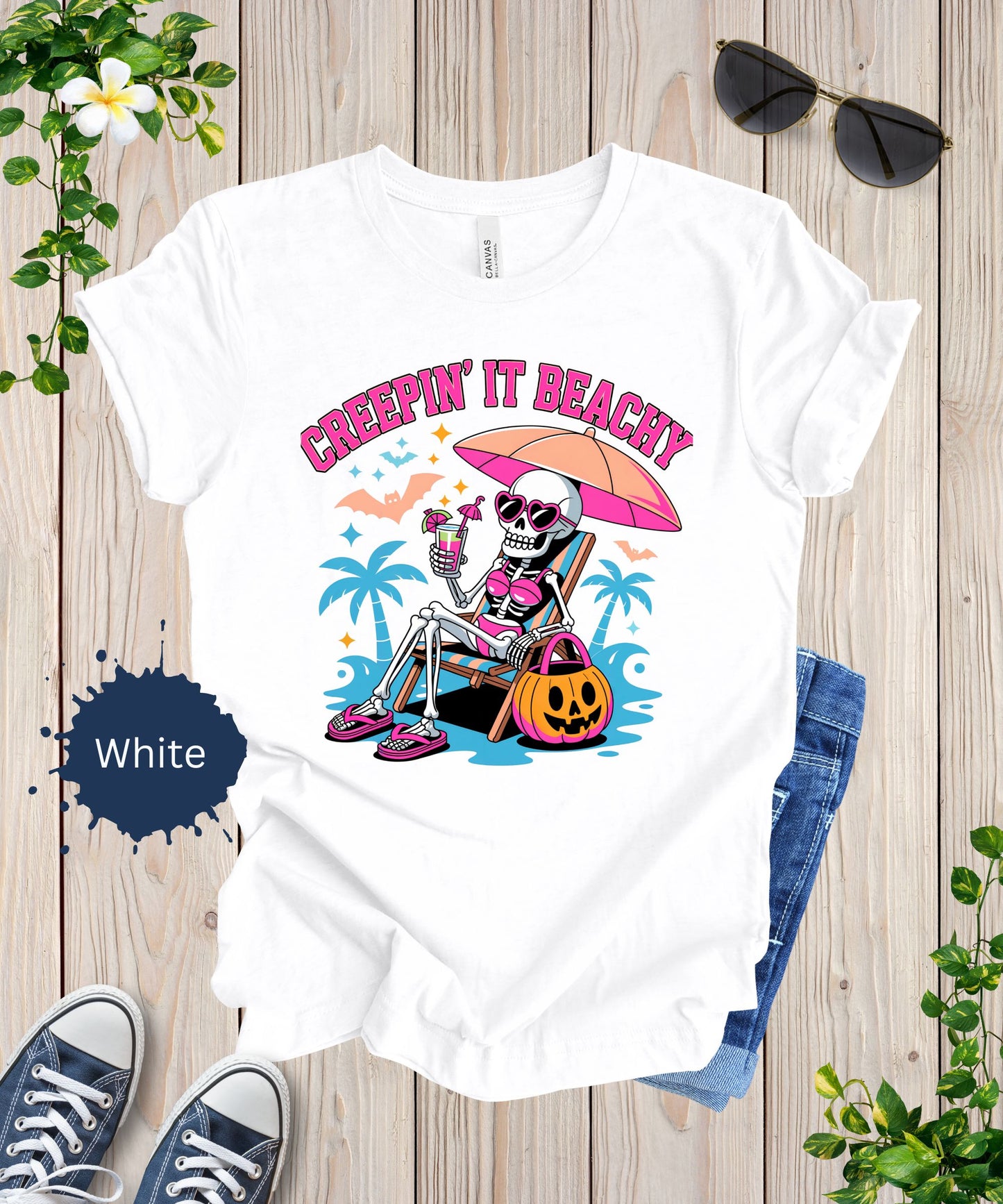 Creepin’ It Beachy Skeleton Tee