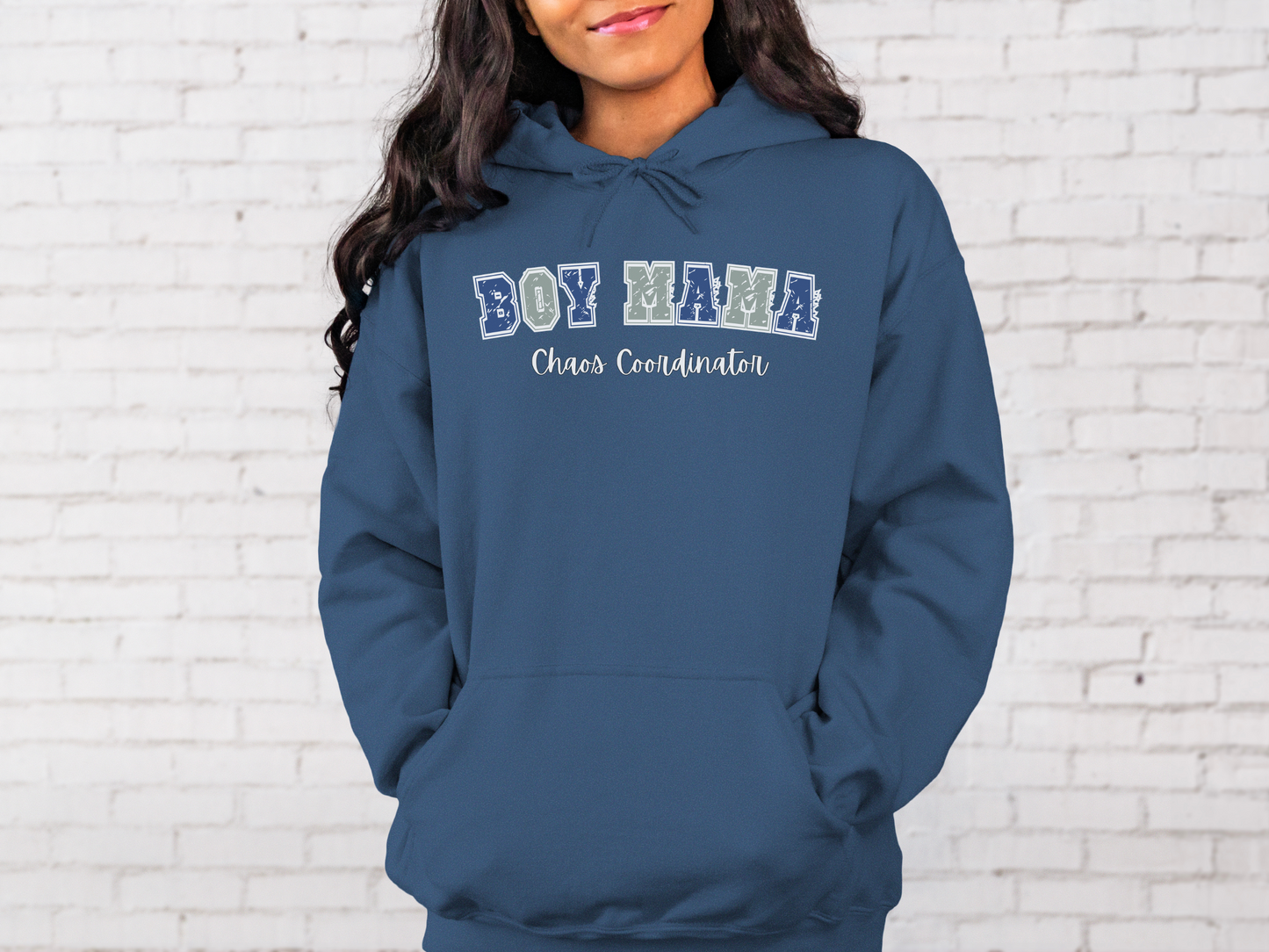 Boy Mama, Chaos Coordinator Pullover Hooded Sweatshirt