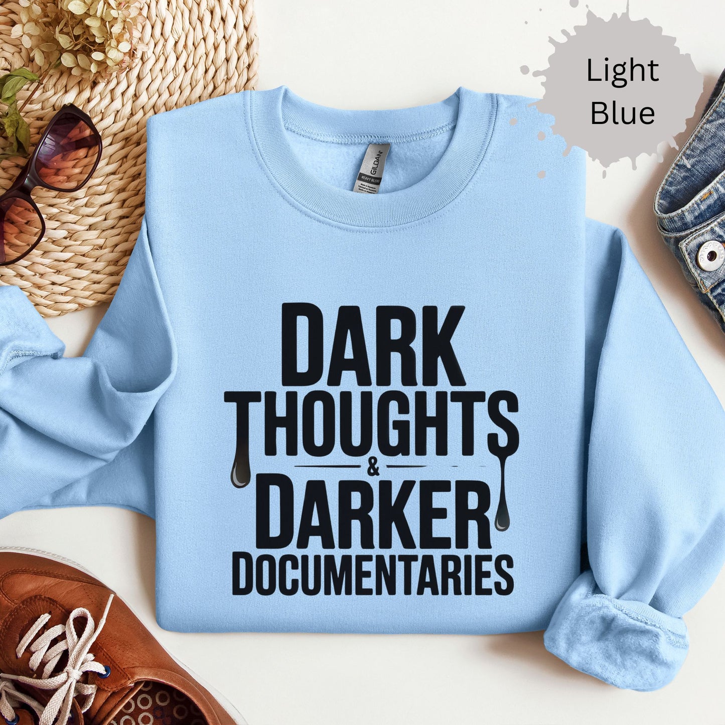 Dark Thoughts True Crime Crewneck