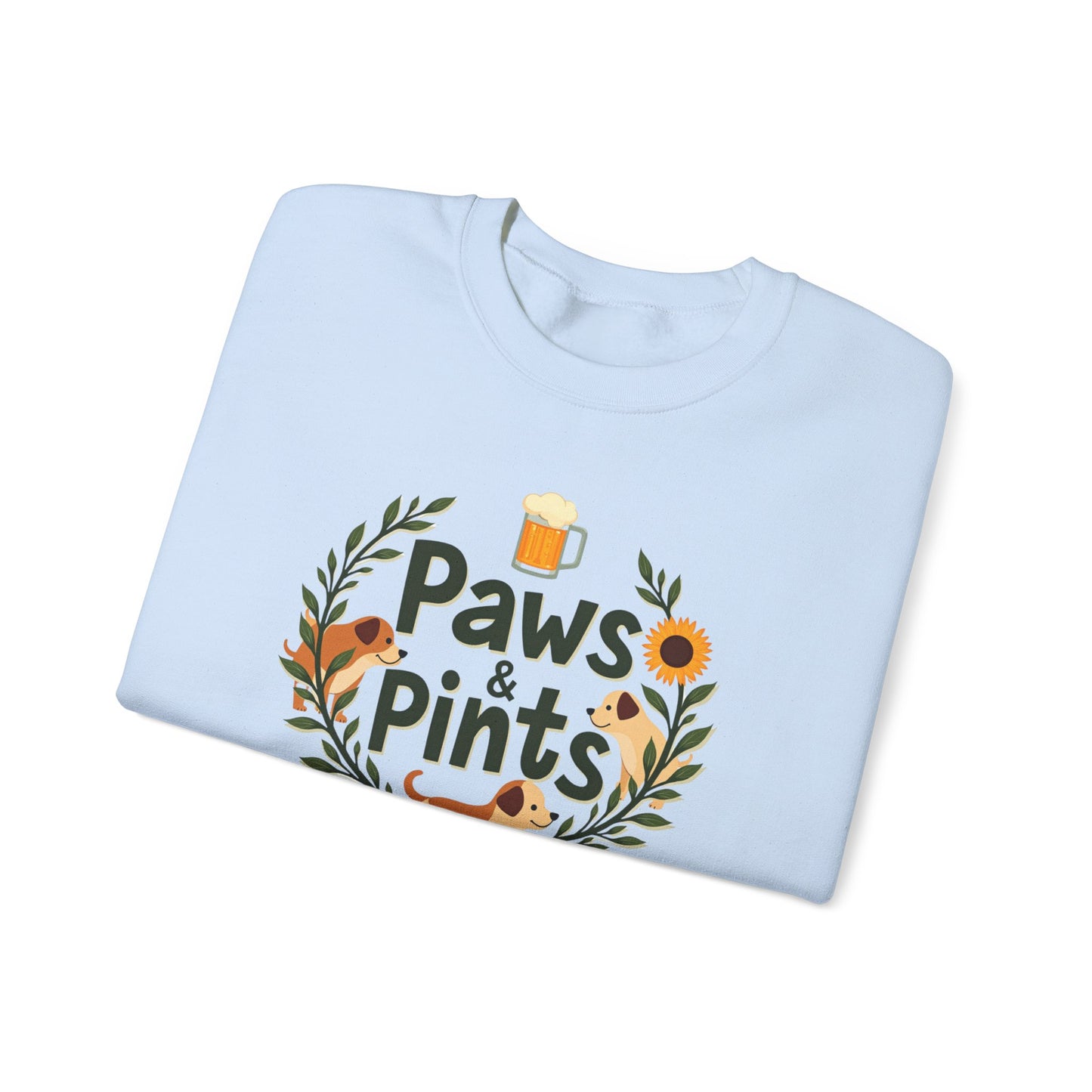 Paws and Pints time Crewneck Sweatshirt