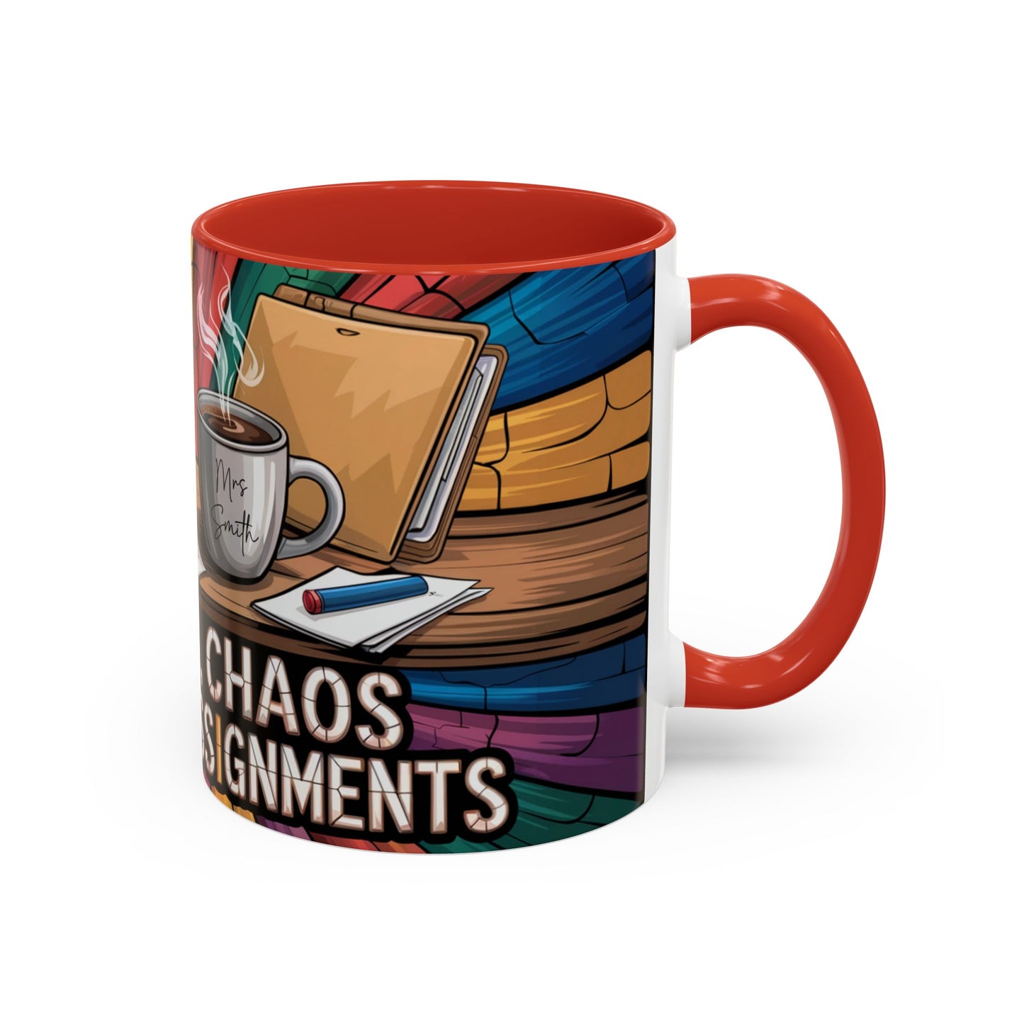 Personalized Teacher Chaos Coffee Mug