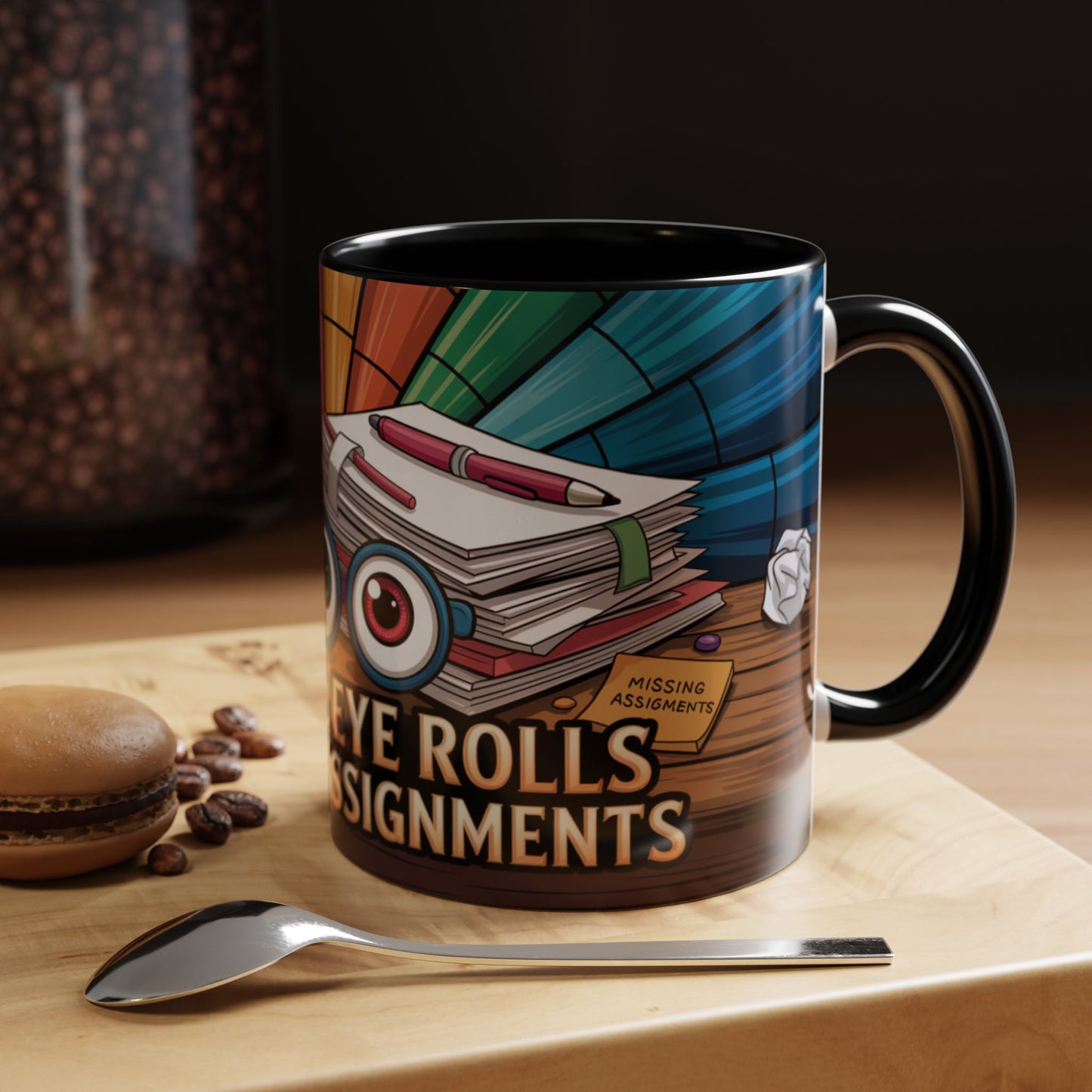 Personalized Teacher Eyeroll Coffee Mug