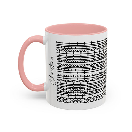 Co-Regulate This Bullsh*t – Hidden Message Mug (Black Text)