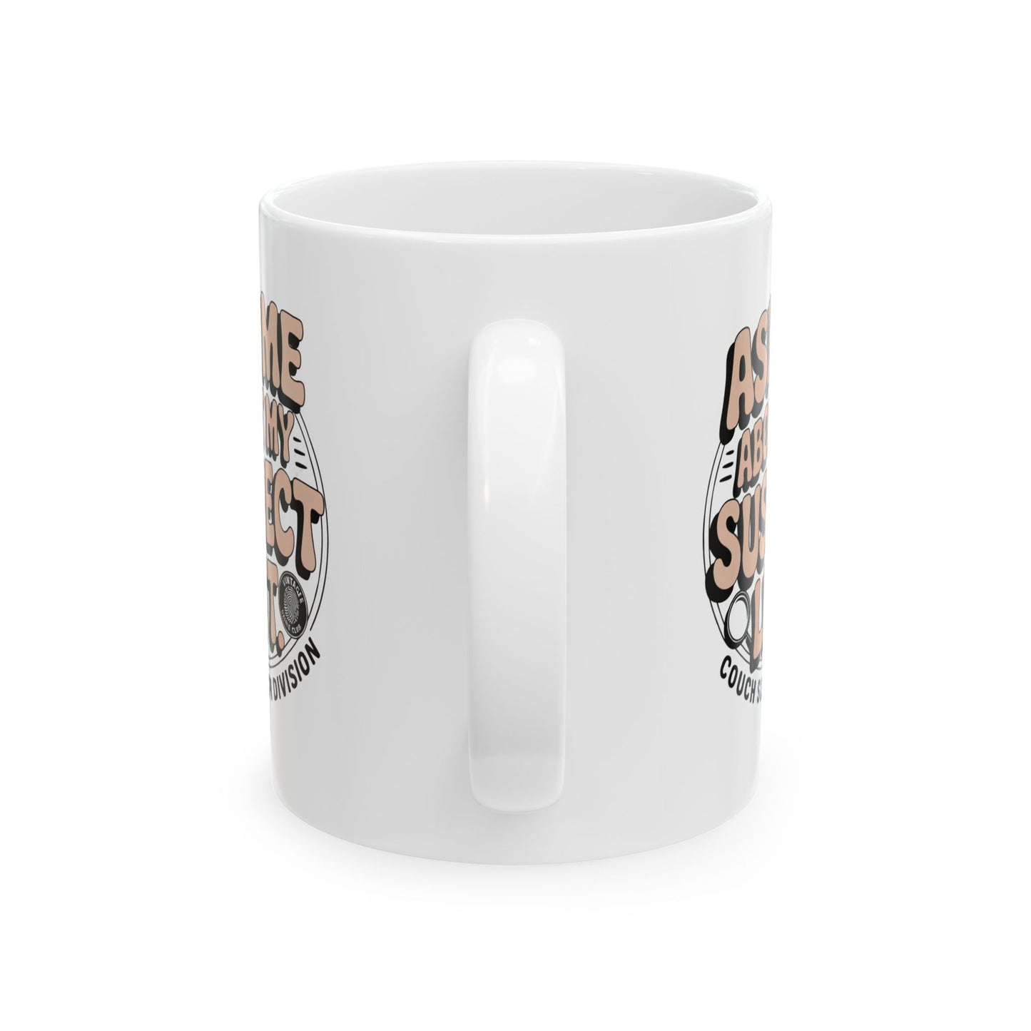 Couch Sleuth Badge Ceramic Mug