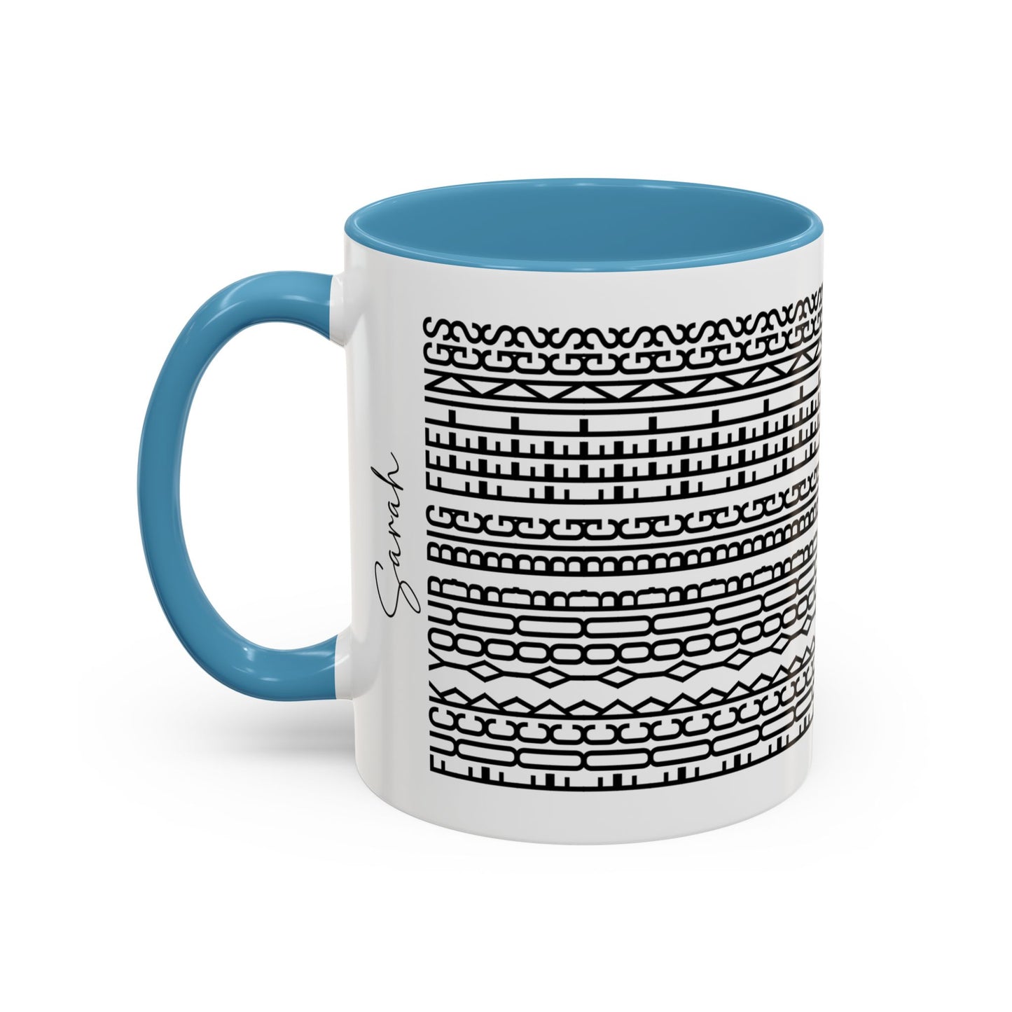 F**k Your Big Feelings – Hidden Message Mug (Black Text)