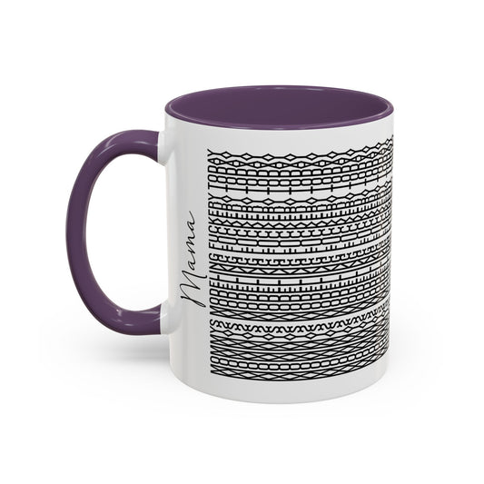 Mommy Modeling F**kery Today – Hidden Message Mug (Colorful Text)